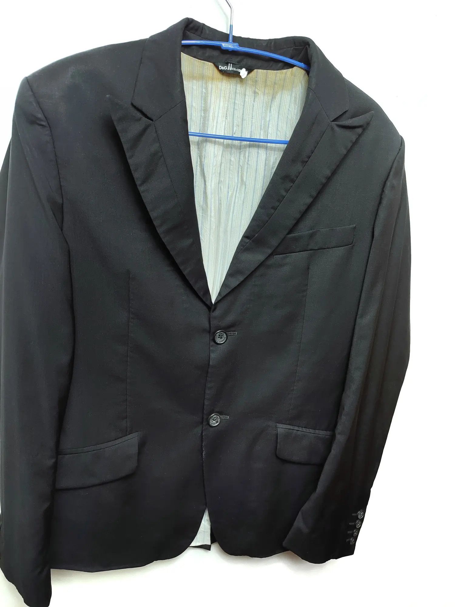 Dolce & Gabbana Dolce & Gabbana Virgin Wool Blazer Size 48R - 4 Thumbnail