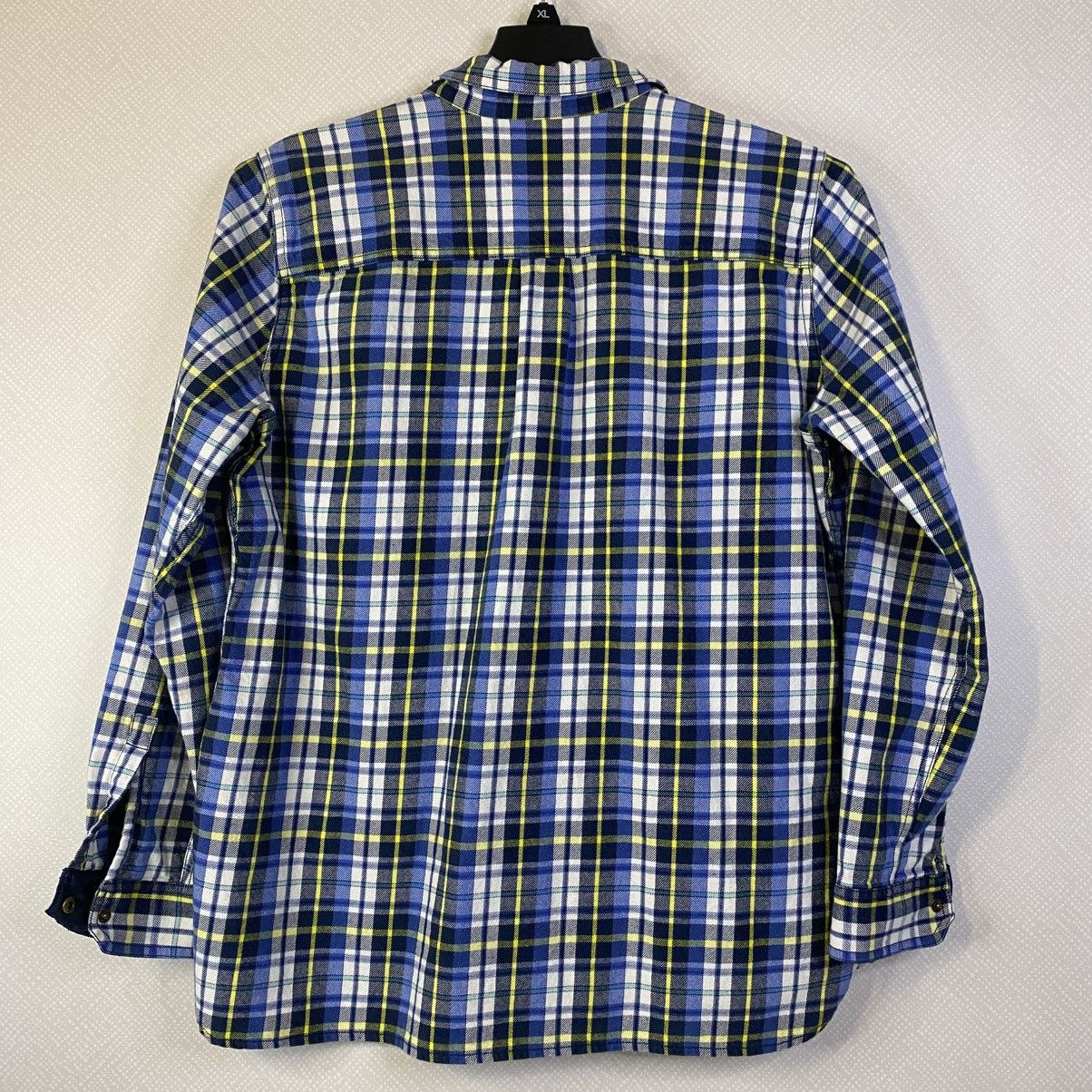 Eddie Bauer Eddie Bauer Dress Shirt Mens Plaid Sz XL Blue Yellow *FLAW Size US XL / EU 56 / 4 - 2 Thumbnail