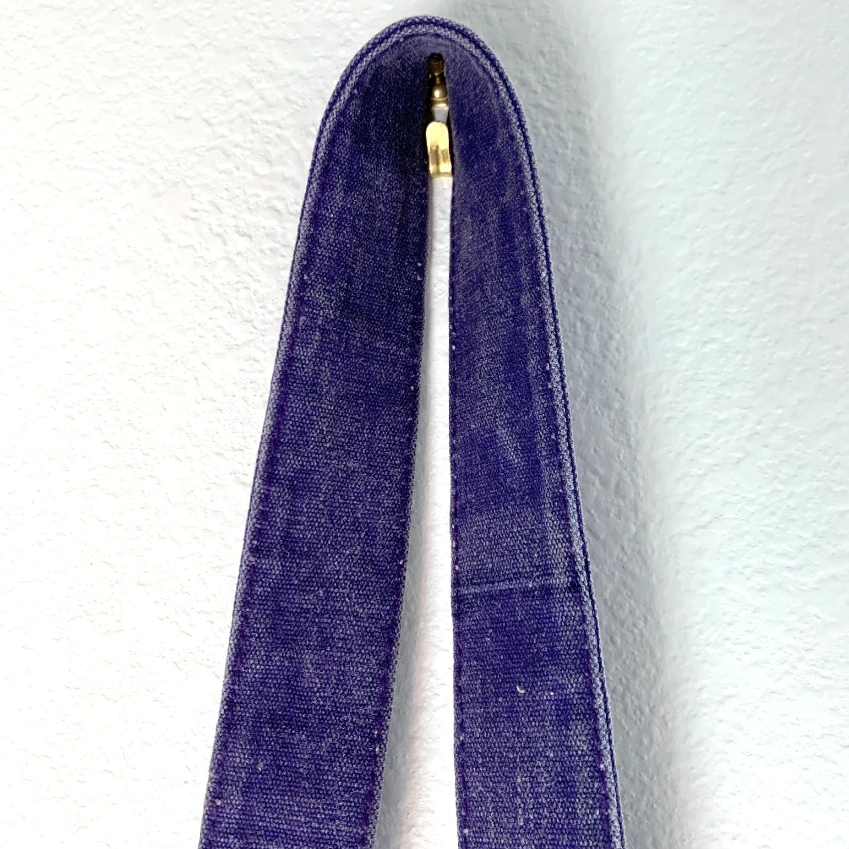 Vintage VINTAGE Beverly Hills Blues Purple Canvas Striped Crossbody Bag Size ONE SIZE - 5 Thumbnail