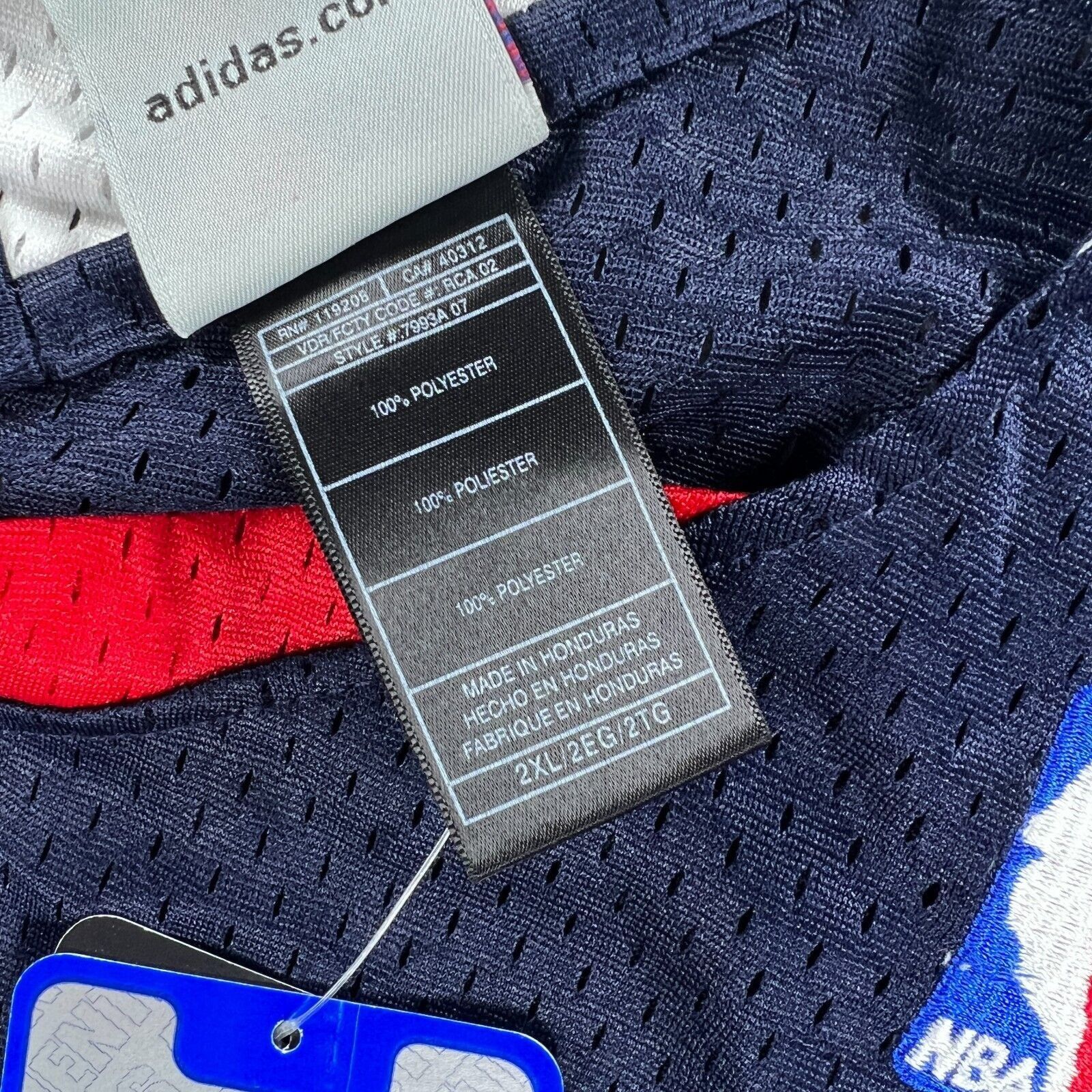 Adidas Adidas Basketball Jersey Men 2XL Vintage Deadstock Y2k Atlan Size US XXL / EU 58 / 5 - 5 Thumbnail