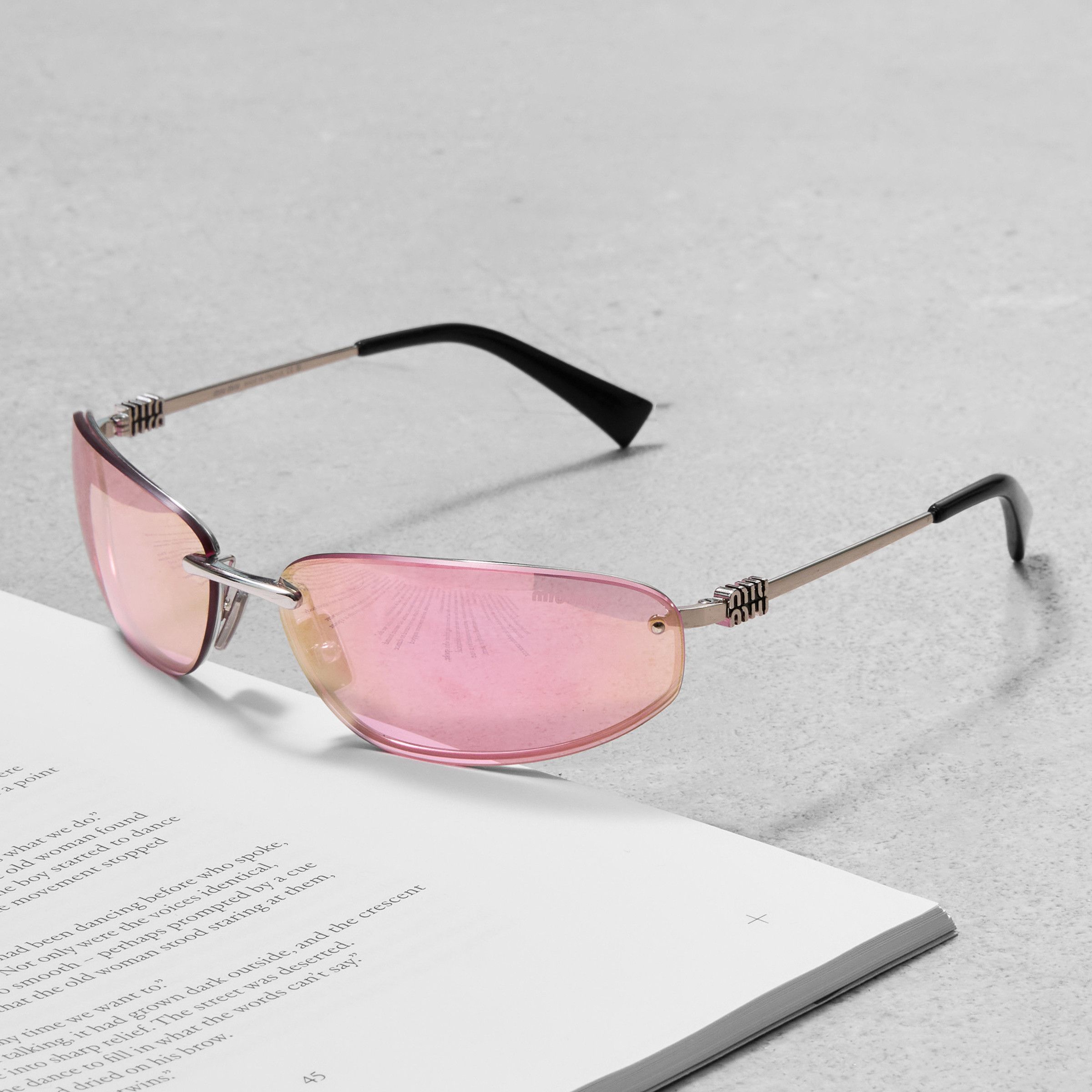Miu Miu MIU MIU MU A50S 1BC70J Sunglasses Size ONE SIZE - 2 Thumbnail
