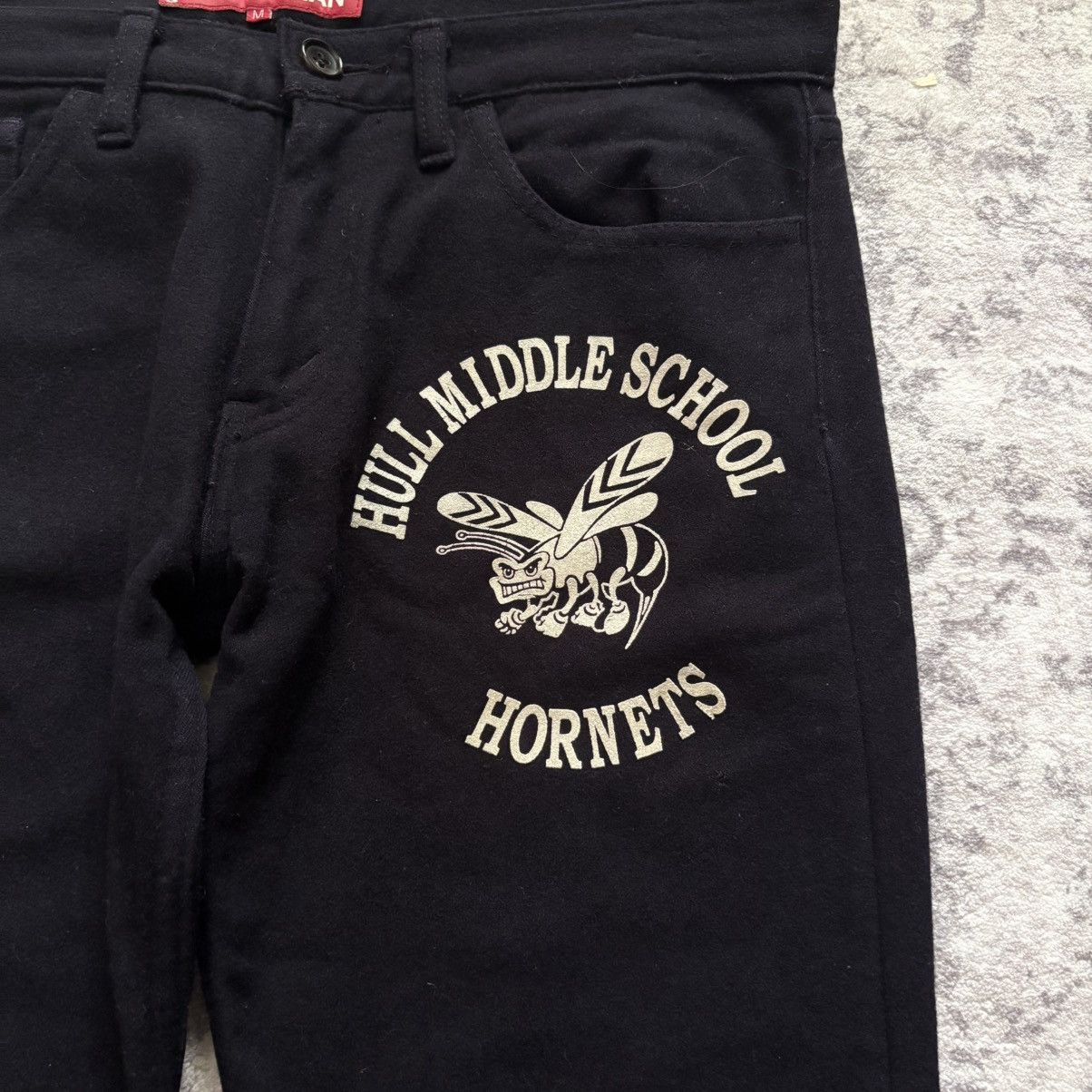 Junya Watanabe × Levi's Junya Watanabe AD2002 Hull Middle School Hornets Wool Pants Size US 32 / EU 48 - 3 Thumbnail