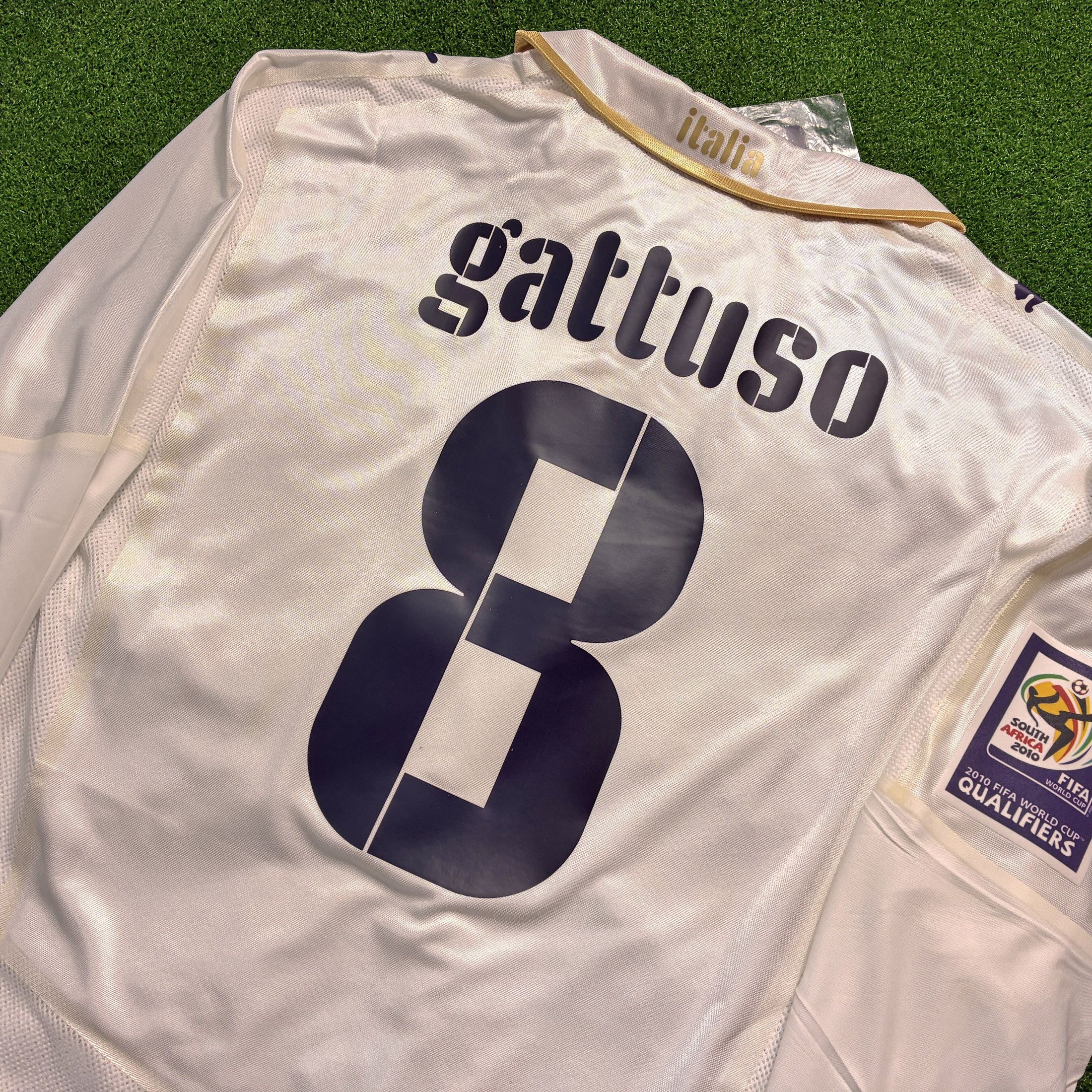 Puma Italy 2008 Away Player Issue Long Sleeve Jersey Gattuso #8 Size US XL / EU 56 / 4 - 3 Thumbnail