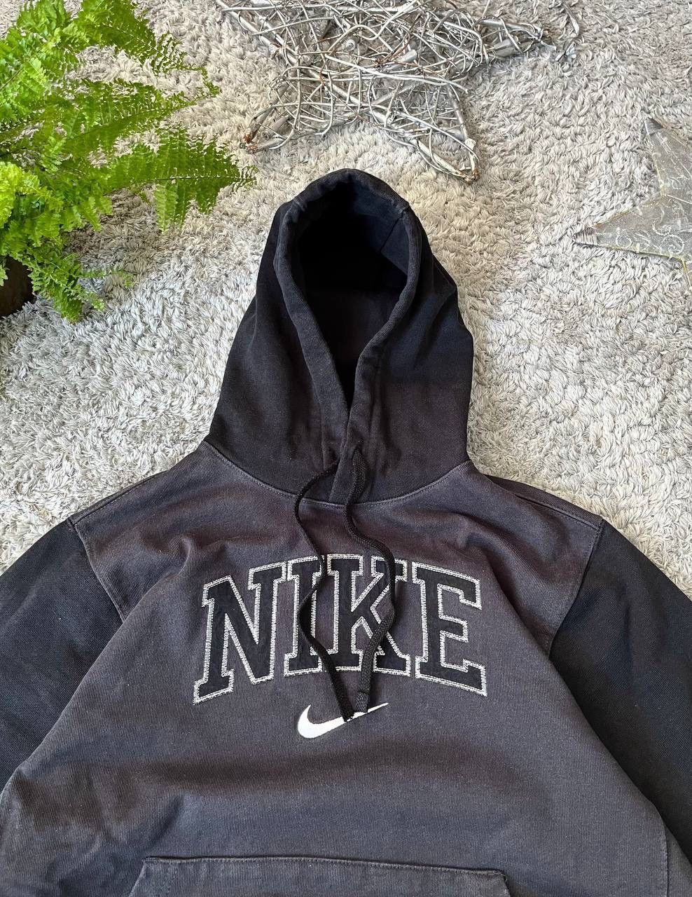 Nike × Vintage Nike Hoodie Streetwear Vintage Big Logo Swoosh Rare Drill Size US M / EU 48-50 / 2 - 3 Thumbnail