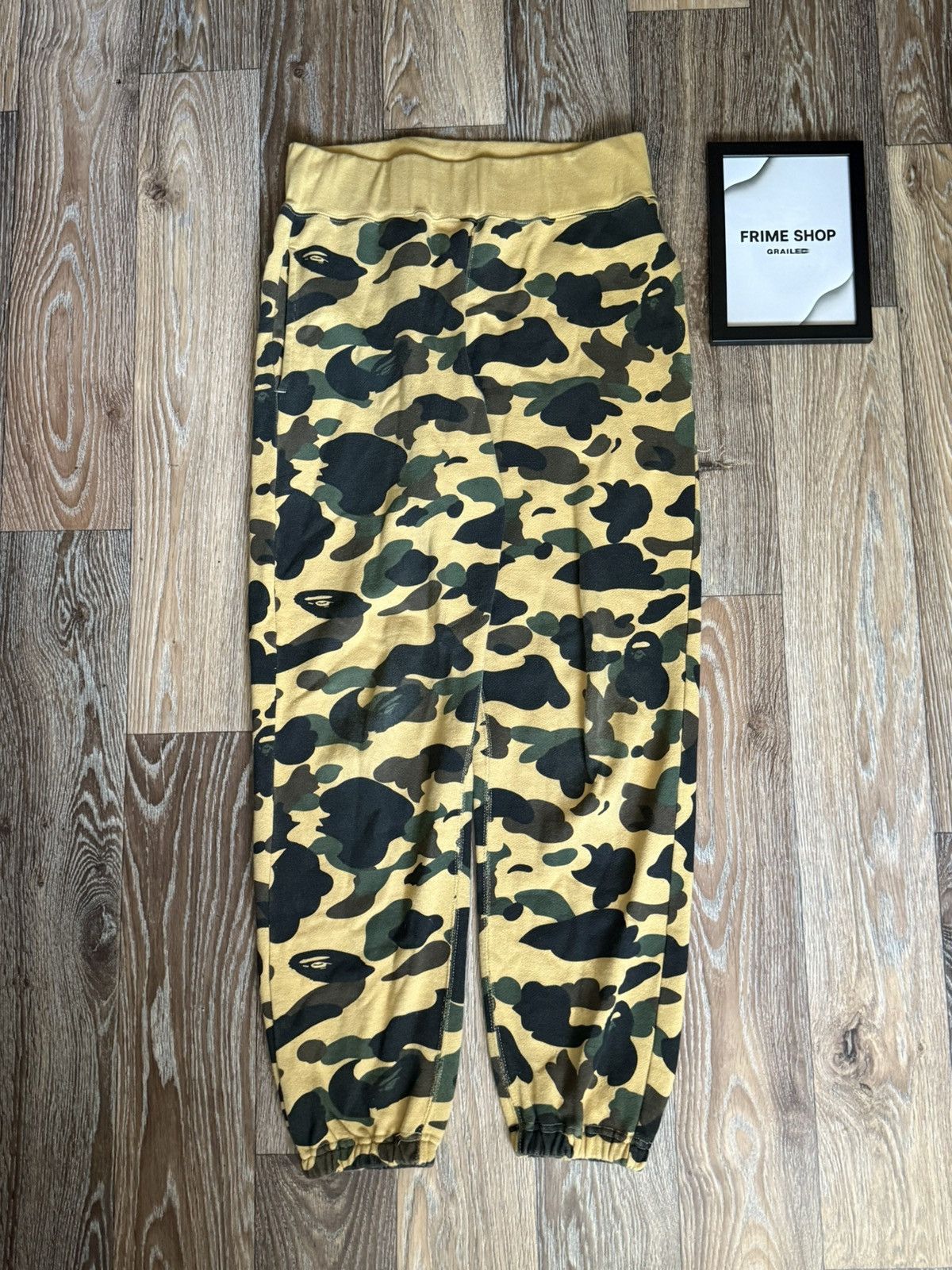 Bape Bape Yellow Color Camo Sweatpants Size US 30 / EU 46 - 1 Thumbnail
