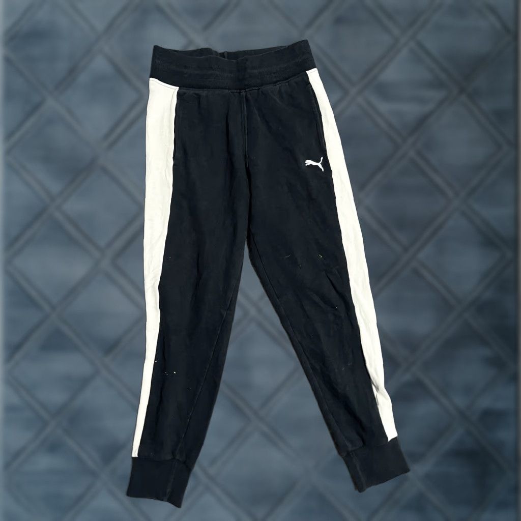 Puma PUMA Black Sweatpants Women’s S Drawstring Logo Pants Activewear Joggers Size 28" / US 6 / IT 42 - 1 Thumbnail