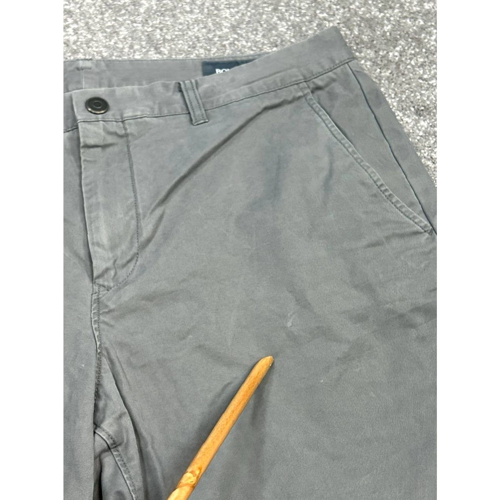 Bonobos Bonobos Chino Shorts Mens 36 Gray Cotton Mid Rise Flat Front Zip Fly Outdoor Size US 36 / EU 52 - 7 Thumbnail