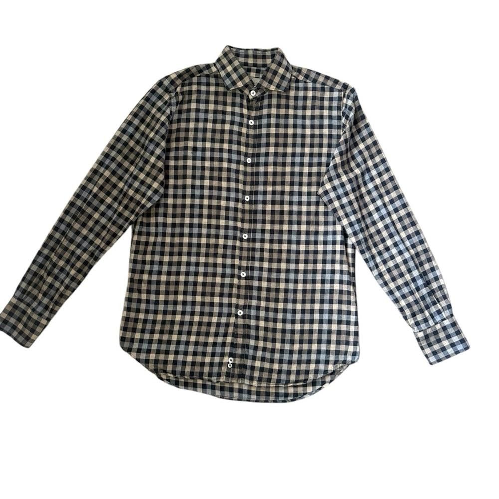 Canali Canali Made in Italy Cotton Checkered Shirt Size M Size US M / EU 48-50 / 2 - 1 Thumbnail
