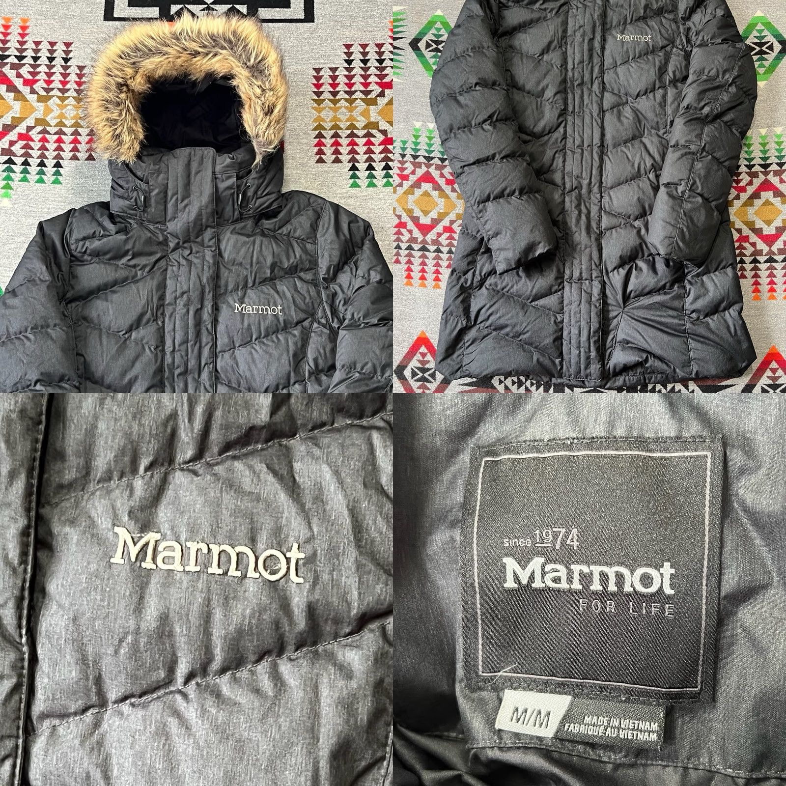 Marmot Marmot Parka Womens Medium Black 700 Down Fill Puffer Fur Hooded Strollbridge C6 Size M / US 6-8 / IT 42-44 - 8 Thumbnail