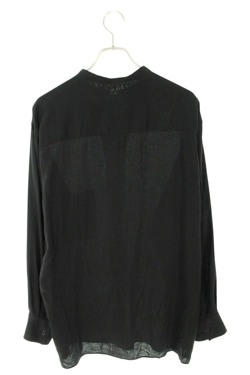 Yohji Yamamoto YOHJI YAMAMOTO POUR HOMME Tencel/Collarless Shirt Size US M / EU 48-50 / 2 - 2 Thumbnail