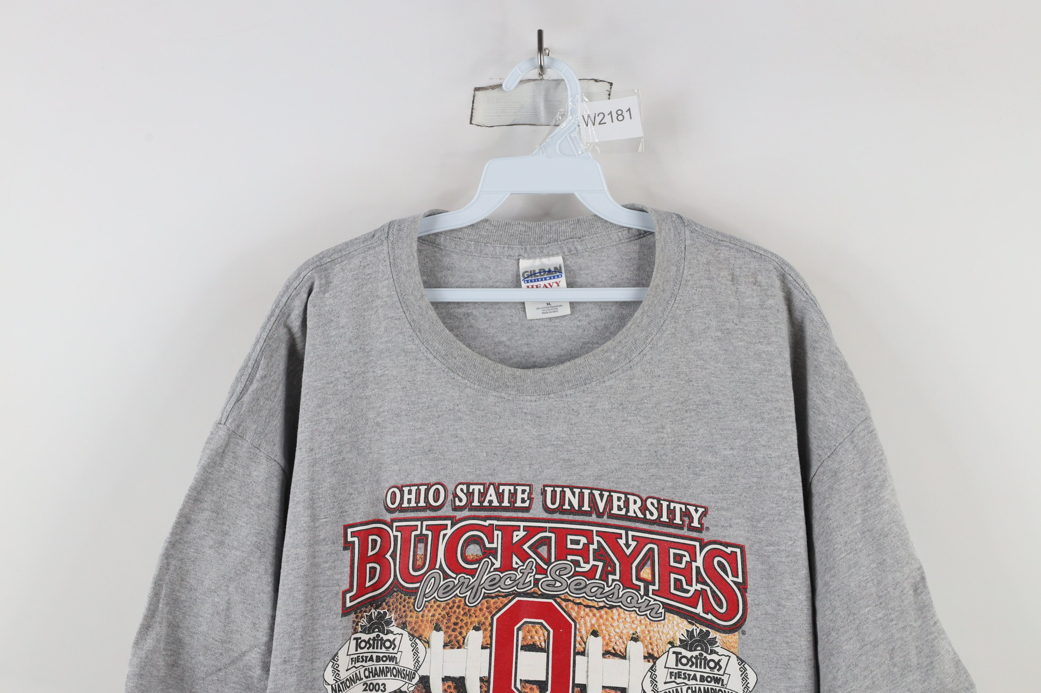 Vintage Vintage Champs Ohio State University Football T-Shirt Gray Size US XL / EU 56 / 4 - 2 Thumbnail