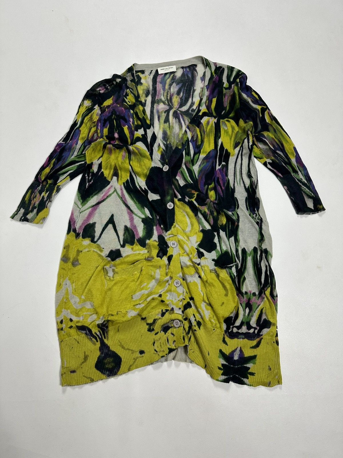 Dries Van Noten Dries Van Noten Multicolored Art Cardigan Size M / US 6-8 / IT 42-44 - 5 Thumbnail
