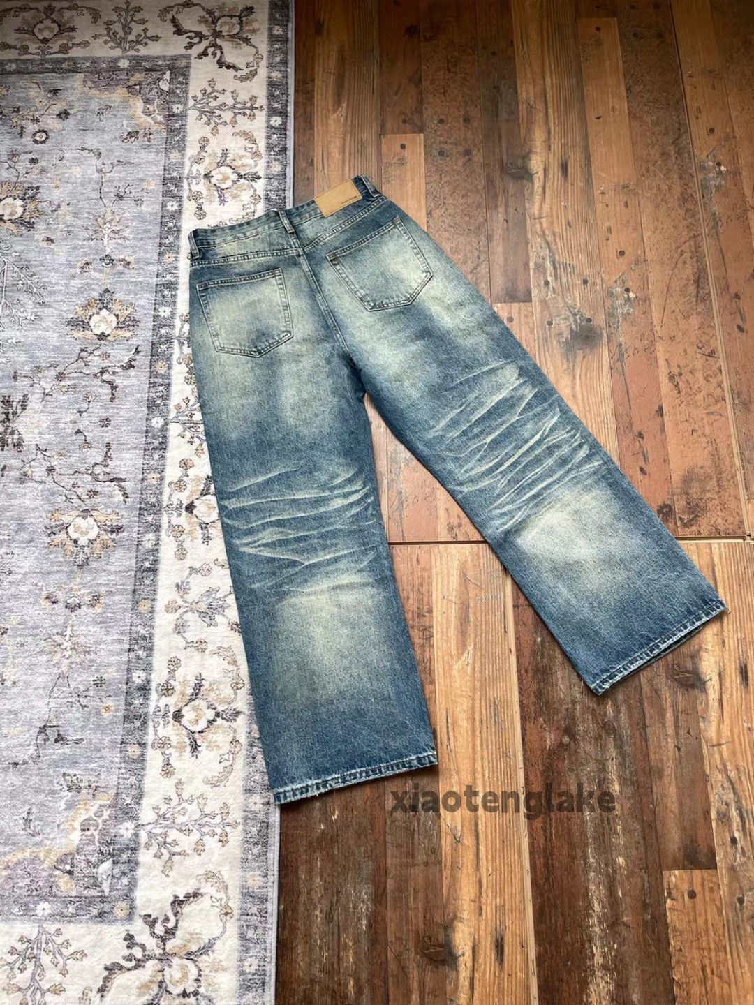 Jean Ltx vintage washed faded ripped damaged hiphop jeans Size US 34 / EU 50 - 4 Thumbnail