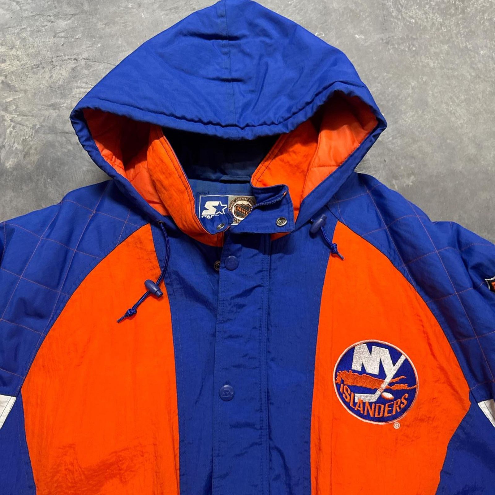 Starter × Vintage Vintage 90s Starter New York Islanders NHL Puffer Jacket Size US XXL / EU 58 / 5 - 2 Thumbnail