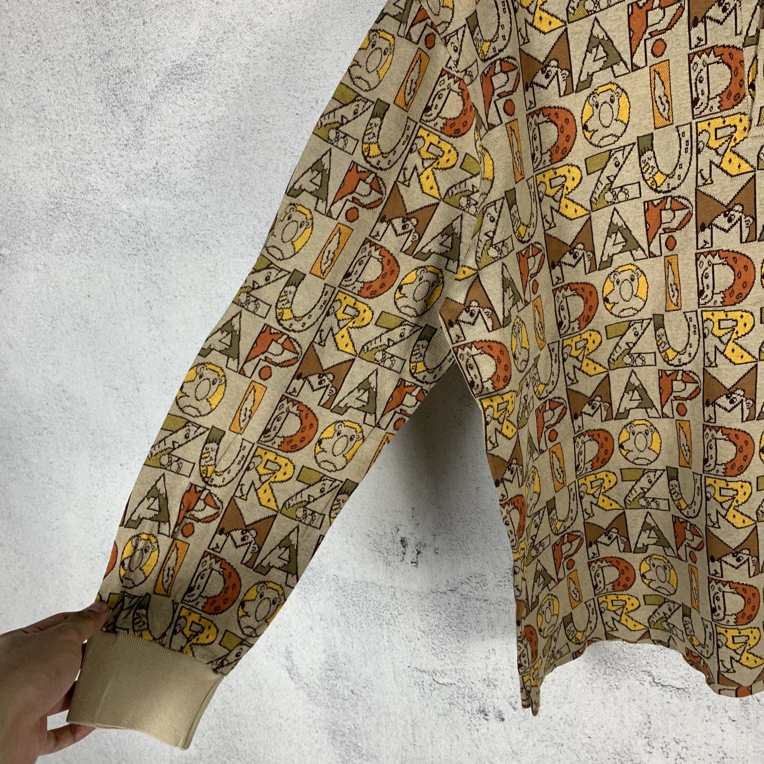 Jean Charles De Castelbajac Vintage Castelbajac Printed Longsleeve Polo Shirt Size US L / EU 52-54 / 3 - 3 Thumbnail