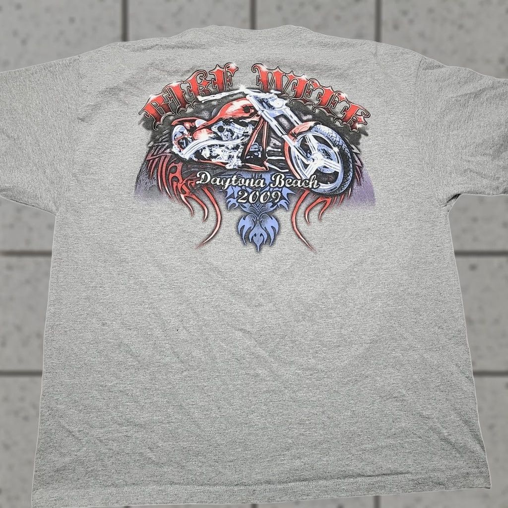 Delta Harley-Davidson Bike Week Daytona Beach 2009 Motorcycle Skull Mens T-Shirt XL Size US XL / EU 56 / 4 - 1 Thumbnail