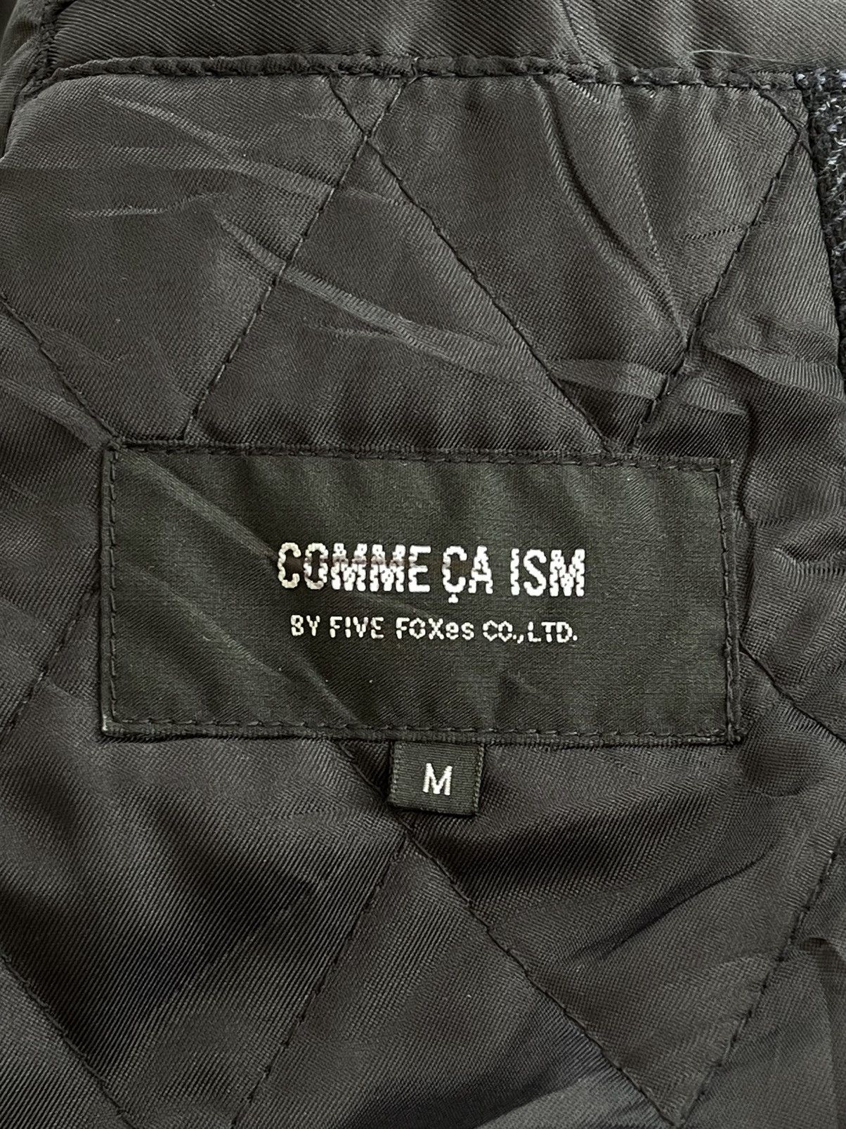 Comme Ca Ism Comme Ca Ism Herringbone Tweed Wool Blend Half Coat Size US S / EU 44-46 / 1 - 13 Thumbnail