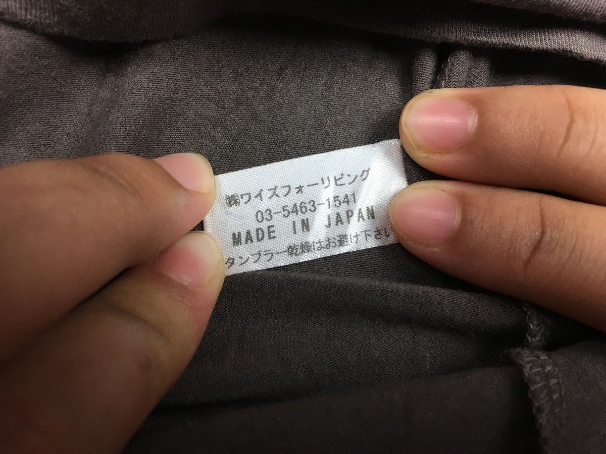 Japanese Brand Yohji Yamamoto Y’s For Living Inner Stretchable Tee Size XS / US 0-2 / IT 36-38 - 5 Thumbnail