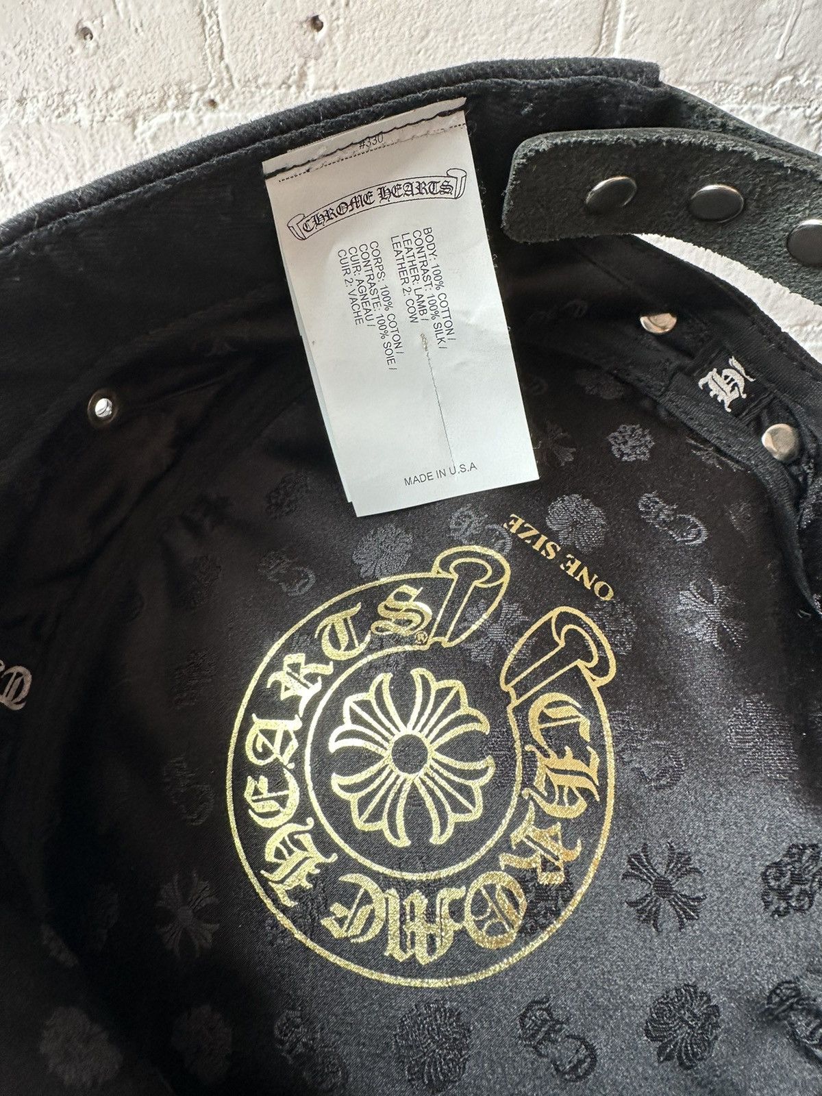 Chrome Hearts CHROME HEARTS PATCHED CONDUCTOR HAT Size ONE SIZE - 6 Thumbnail