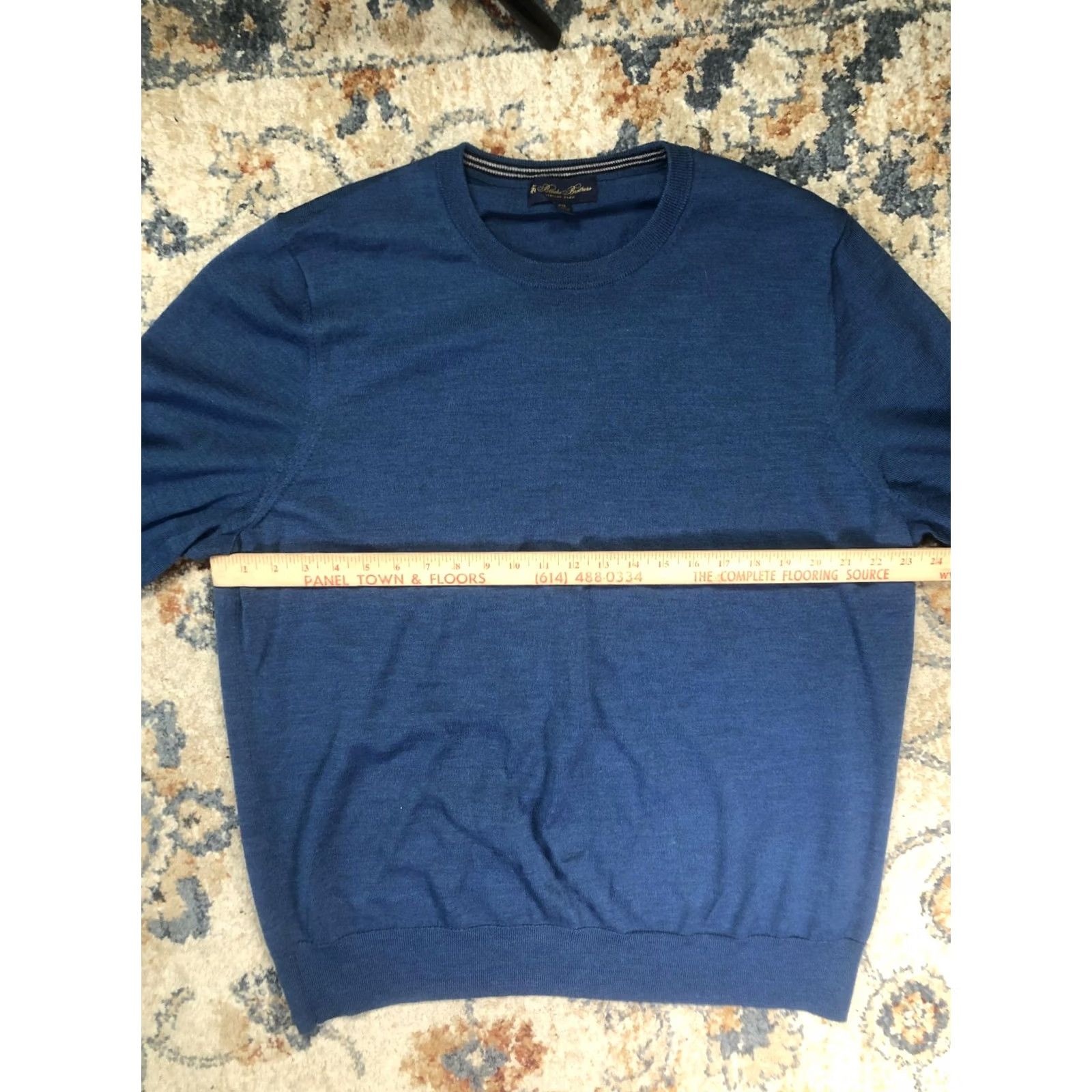 Brooks Brothers Brooks Brothers Sweater Mens 2XL Blue Italian Yarn Crewneck Pullover Knit Size US XXL / EU 58 / 5 - 7 Thumbnail