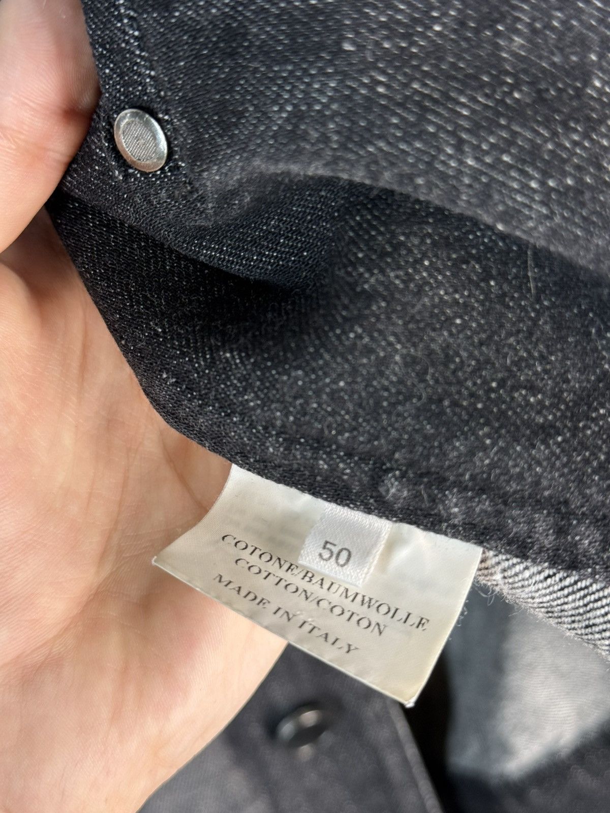 Yves Saint Laurent Tom Ford YSL Denim Jacket Black Italy Size US M / EU 48-50 / 2 - 8 Thumbnail