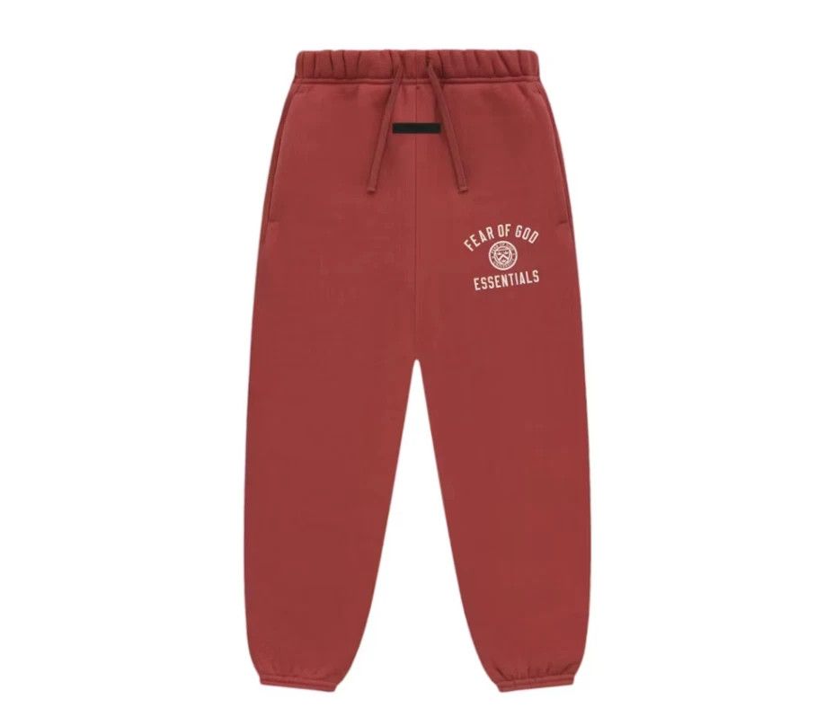 Fear of God Fear of God Essentials Kids Fleece Sweatpant Crimson age 8 Size US 26 / EU 42 - 1 Thumbnail