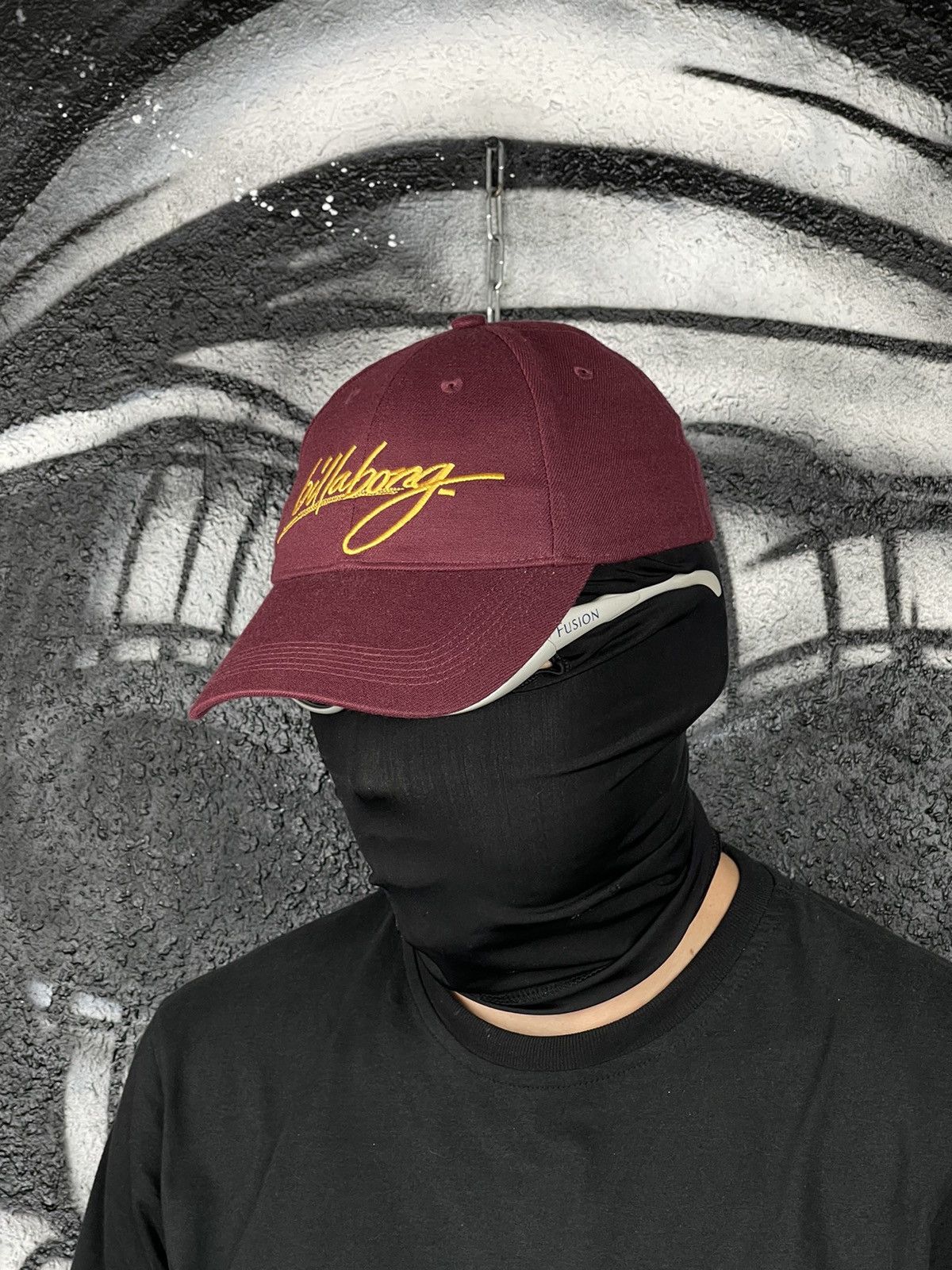 Billabong Billabong Y2K Surf Style Burgundy Cap Hat Size Medium Size ONE SIZE - 2 Thumbnail