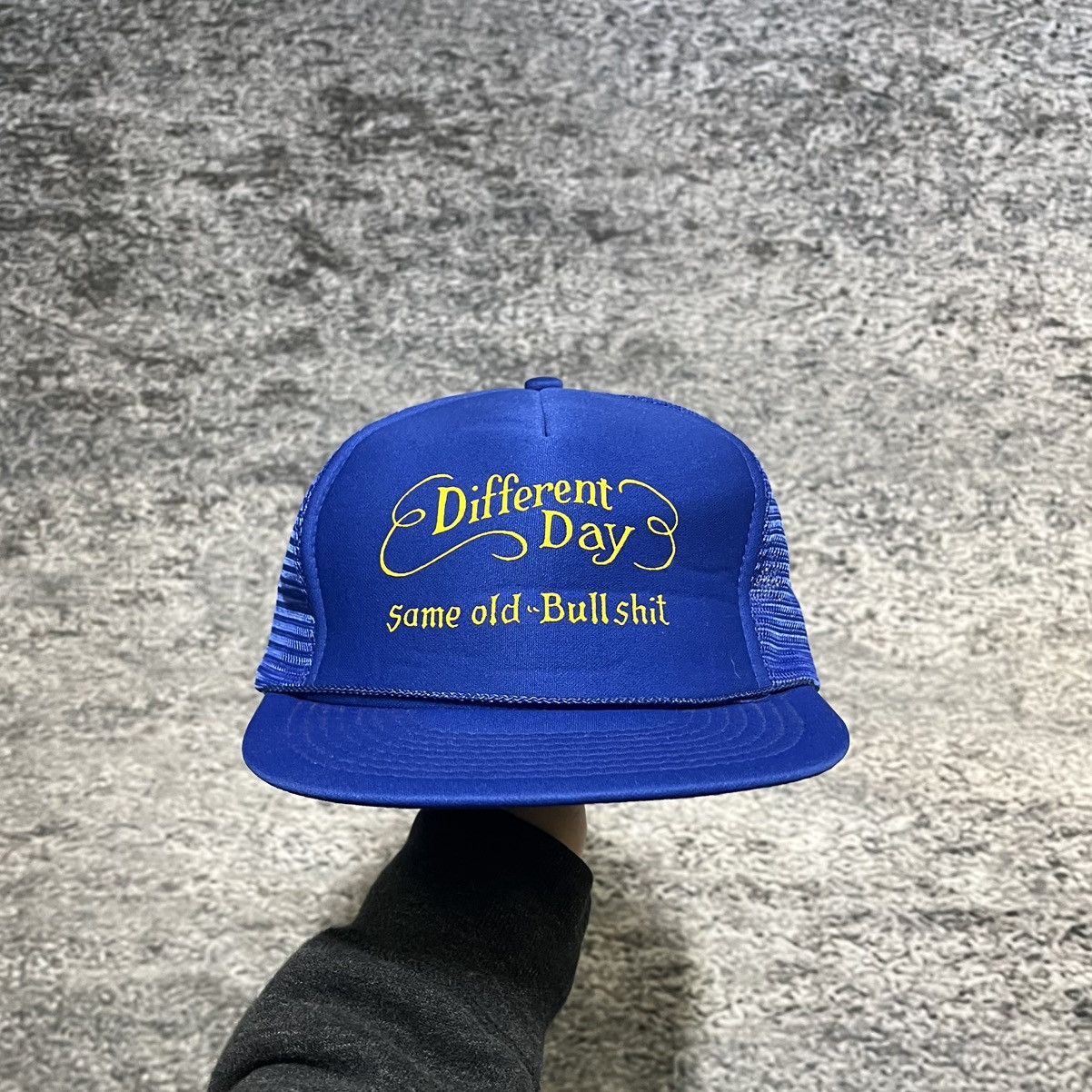 Vintage Vintage Different Day Same Old Bullshit Humor Trucker Hat Size ONE SIZE - 1 Thumbnail