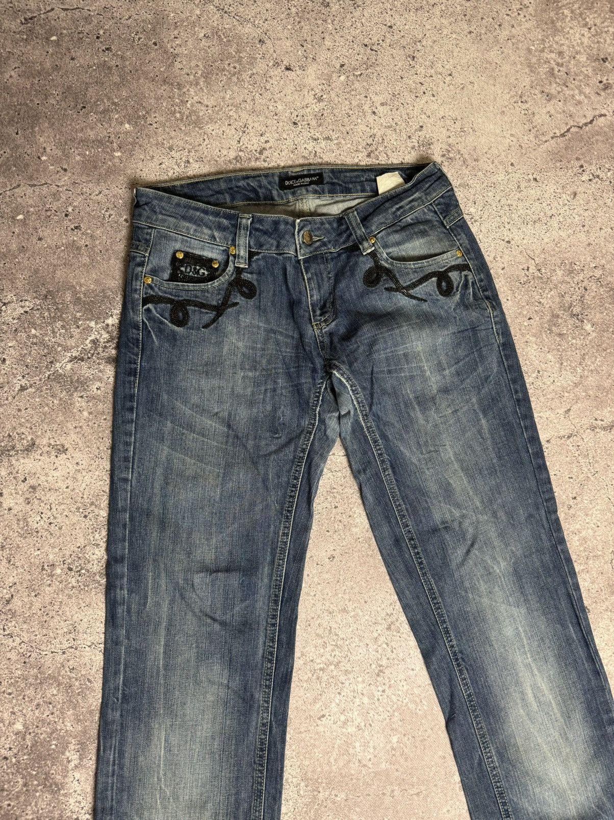 Dolce & Gabbana × Vintage Dolce & Gabbana Luxury Blue Women’s Jeans Size 29" - 5 Thumbnail