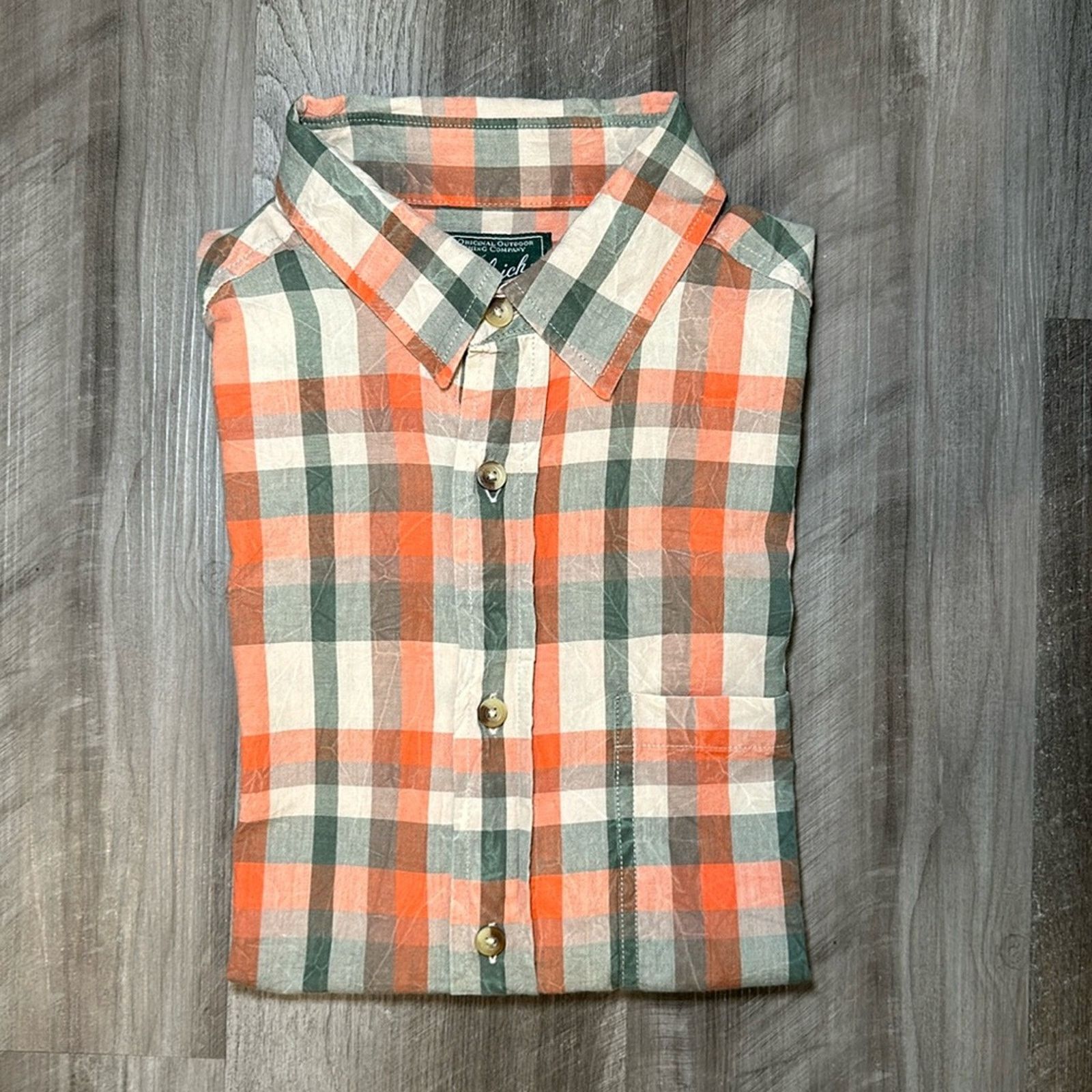 Woolrich Woolen Mills Woolrich Short Sleeve Button Down - Medium Size US M / EU 48-50 / 2 - 1 Thumbnail