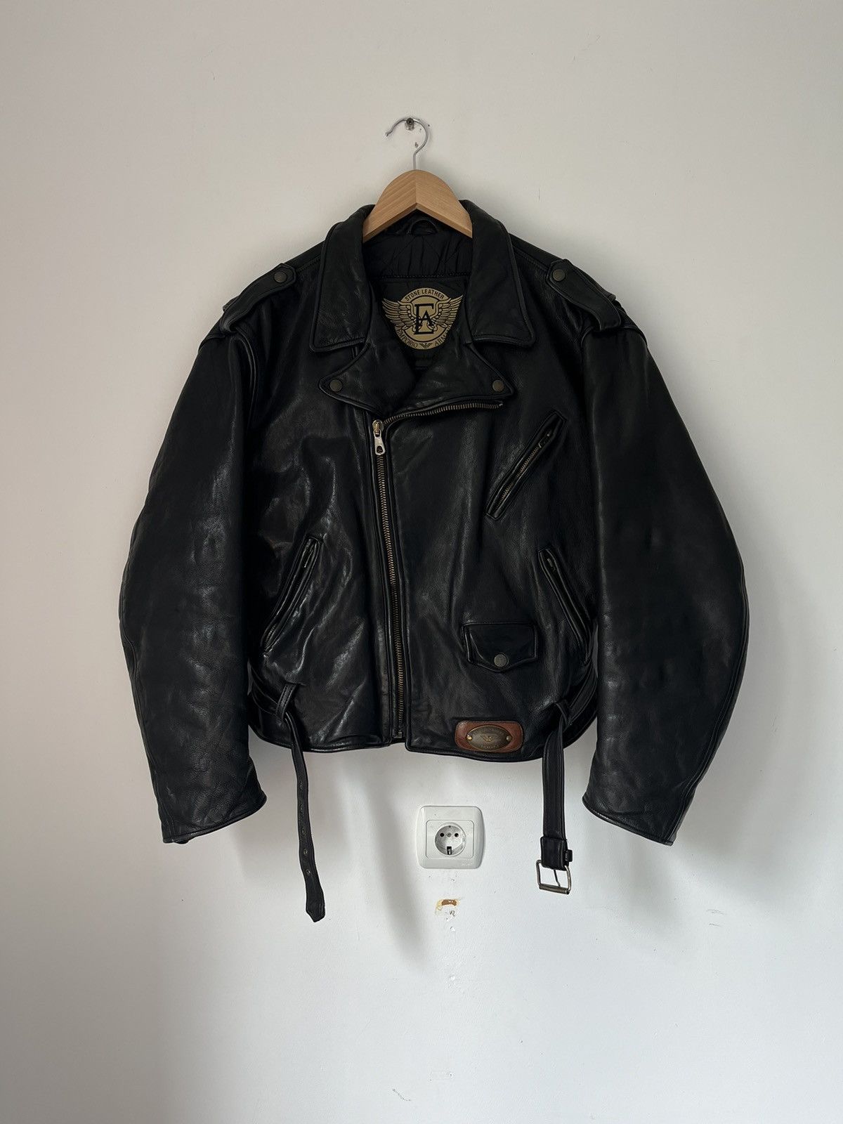 Emporio Armani Emporio Armani 80s 90s Leather Biker Jacket Size US M / EU 48-50 / 2 - 4 Thumbnail