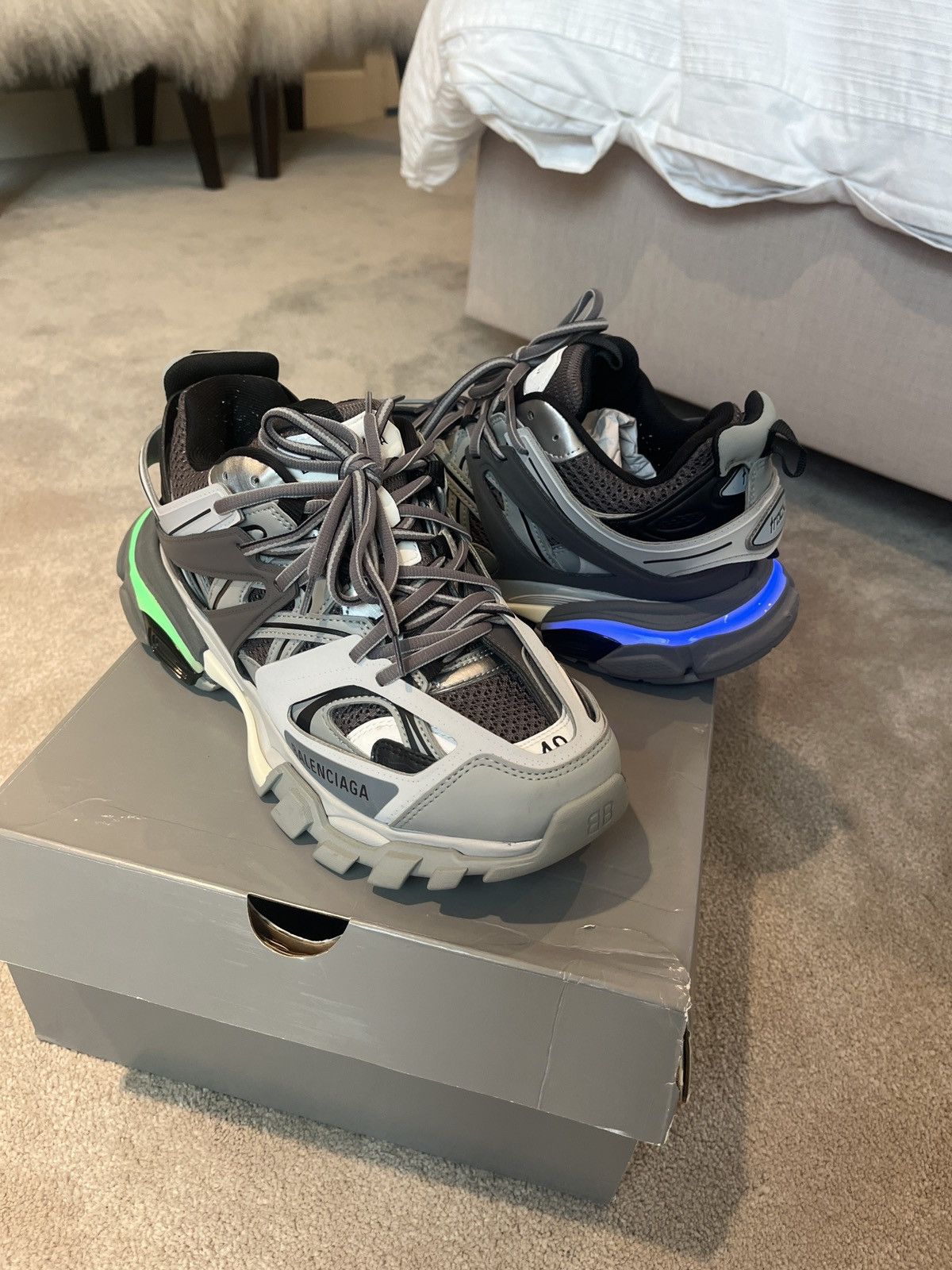 Balenciaga BALENCIAGA LED TRACKS Size US 7 / EU 40 - 1 Thumbnail
