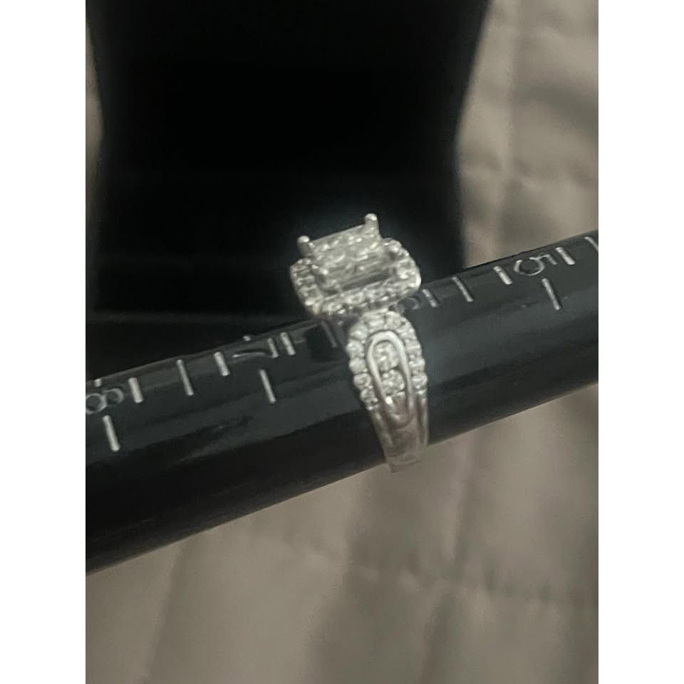 Other Genuine Diamond Engagement Ring (2CT | 14K White Gold) 💍 Size ONE SIZE - 4 Thumbnail