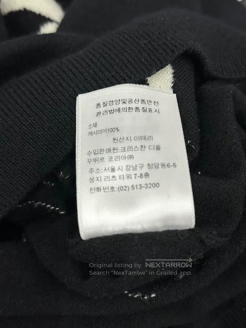 Dior Dior Black and white printed cashmere sweater Size M / US 6-8 / IT 42-44 - 7 Thumbnail