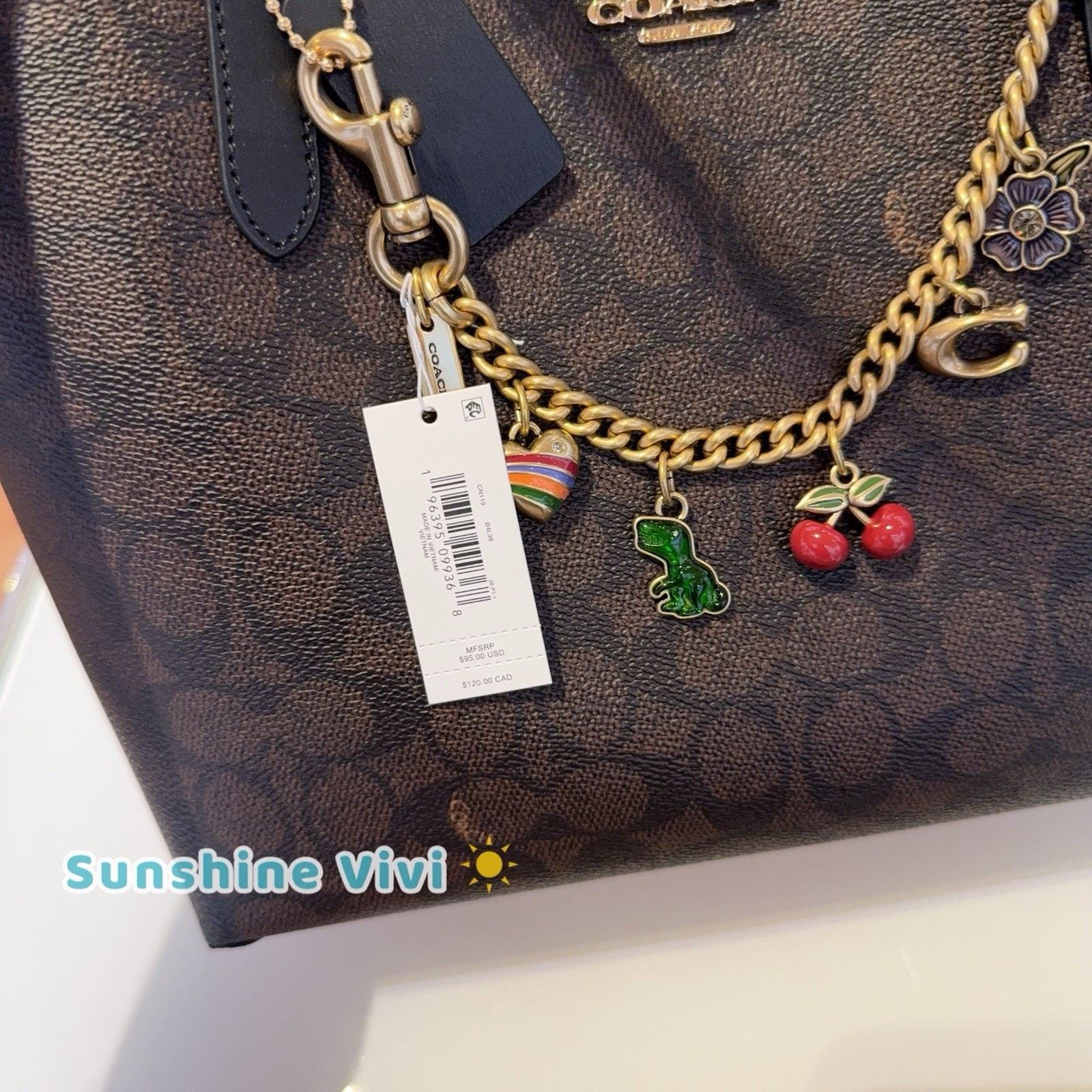 Coach NWT bundle Coach Medium City Tote CDX82 & CN119 Motif Chain Size ONE SIZE - 2 Thumbnail