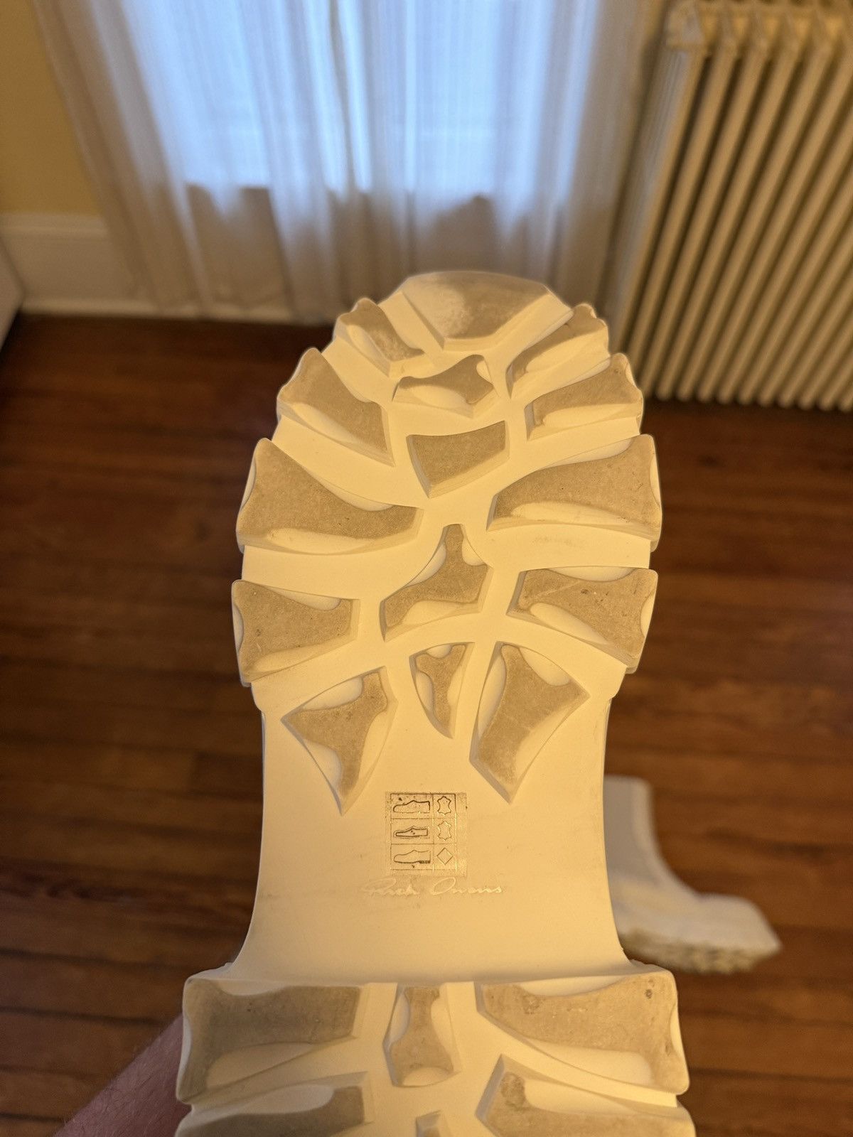 Rick Owens White Bozo Tractor Boot Size US 10.5 / EU 43-44 - 7 Thumbnail