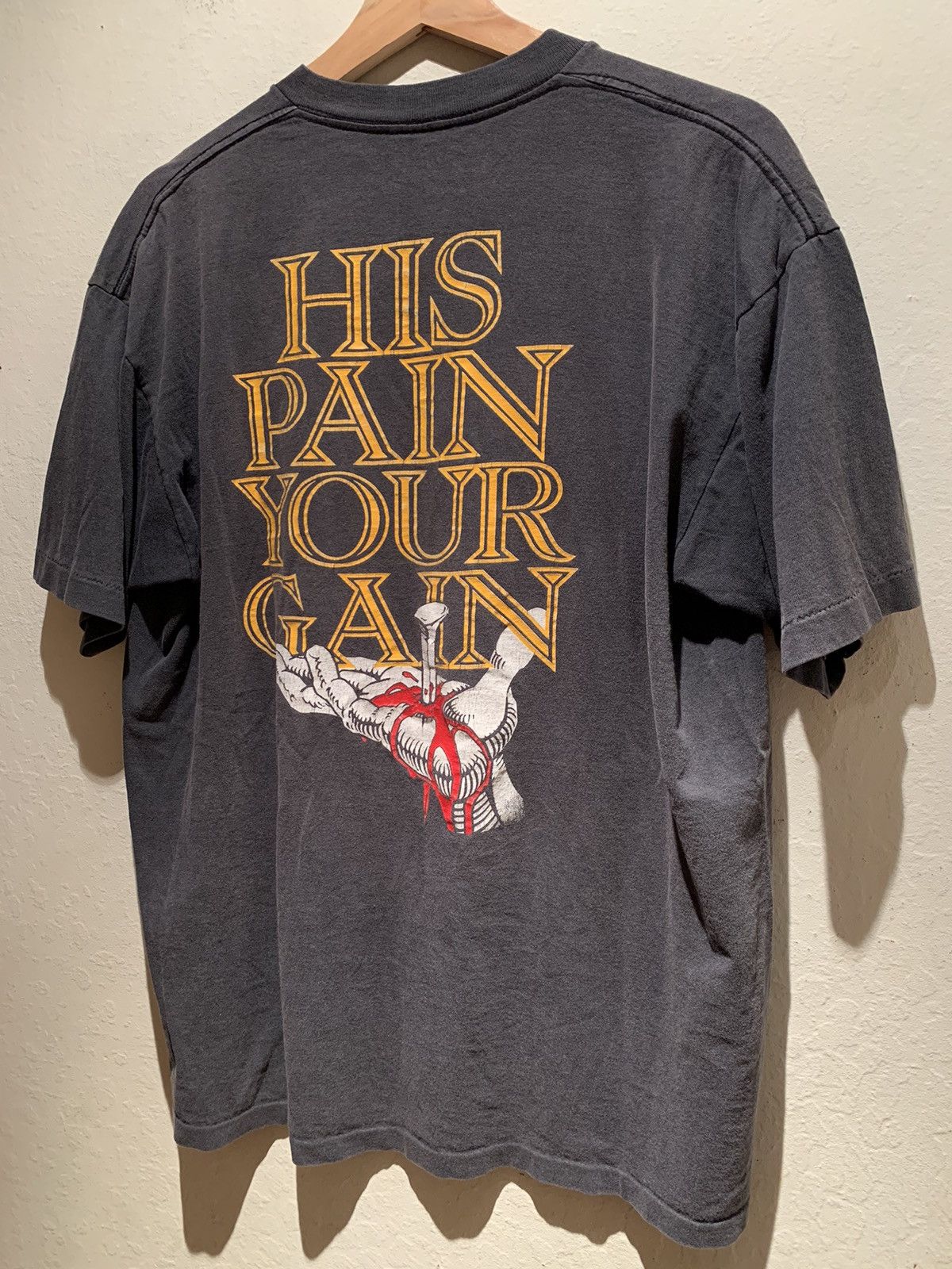 Vintage *RARE* Vintage 1990 Lord’s Gym Living Epistles Jesus T-Shirt Size US XL / EU 56 / 4 - 2 Thumbnail
