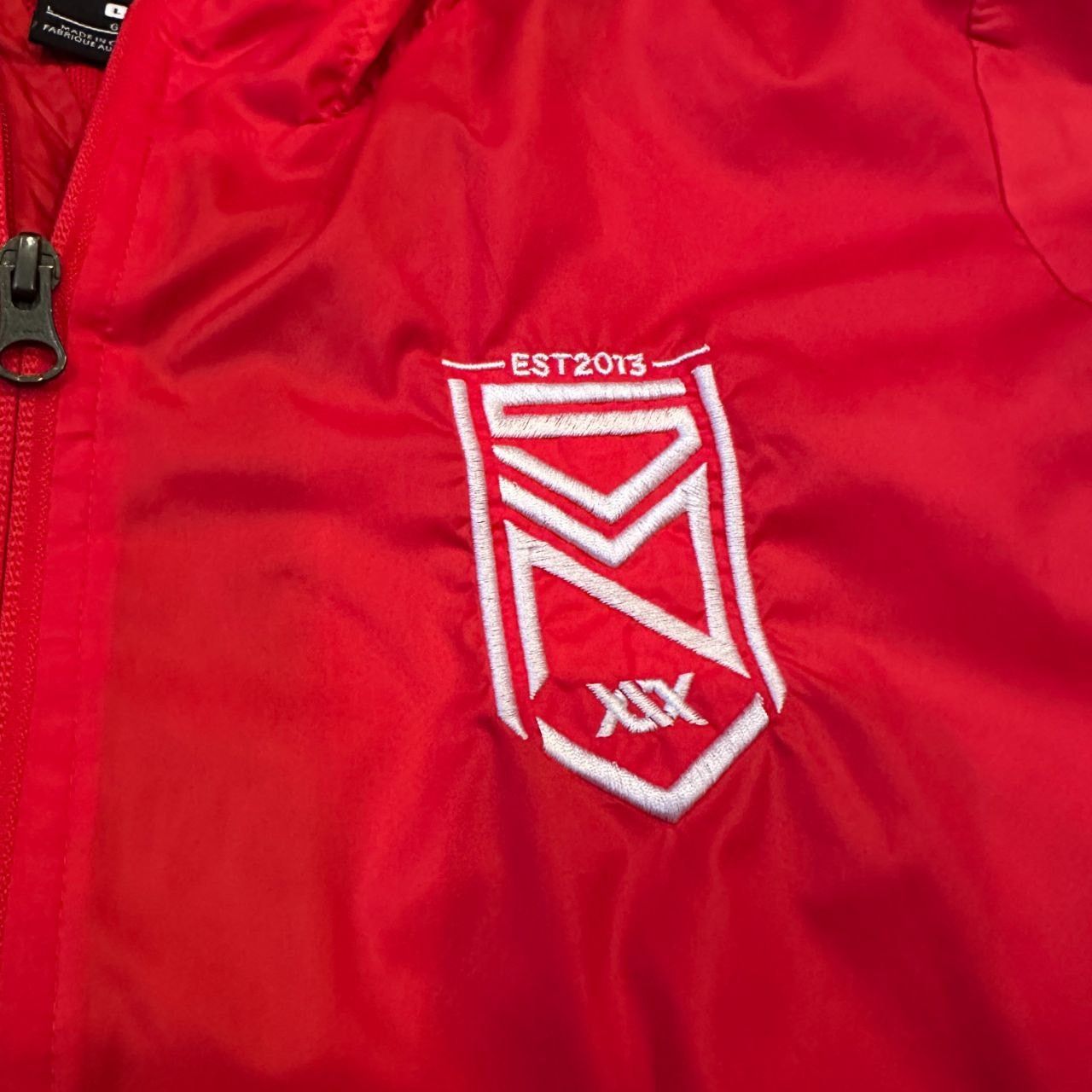 Nike Red Nike Mens Large Windbreaker Size US L / EU 52-54 / 3 - 2 Thumbnail