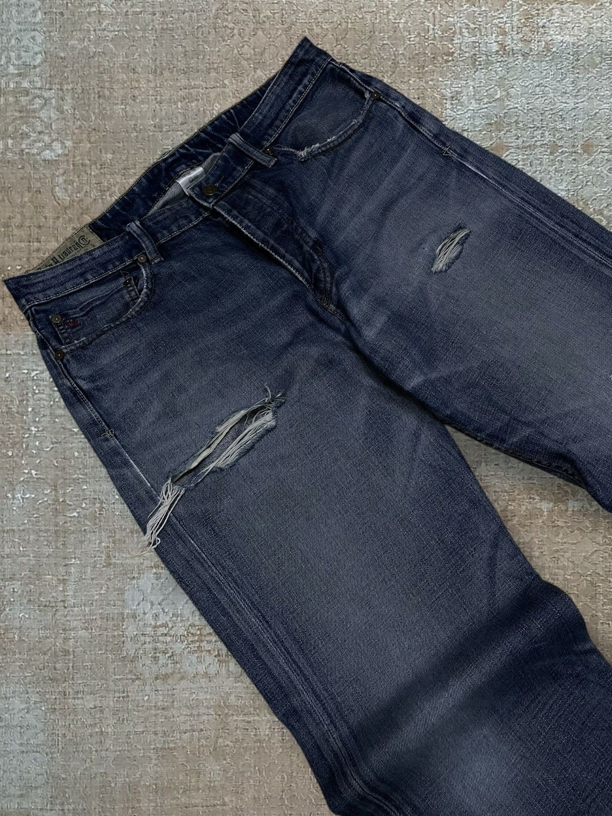 Polo Ralph Lauren Vintage 90s Designer Polo Raplh Lauren Distressed Denim Size US 34 / EU 50 - 7 Thumbnail
