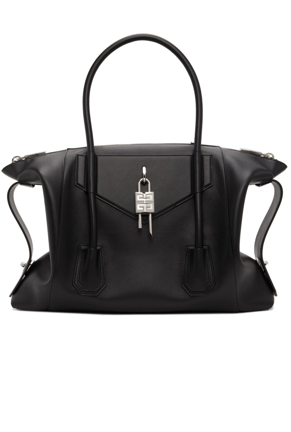 Givenchy Givenchy Black Medium Antigona Soft Lock Shoulder Bag Size ONE SIZE - 1 Thumbnail