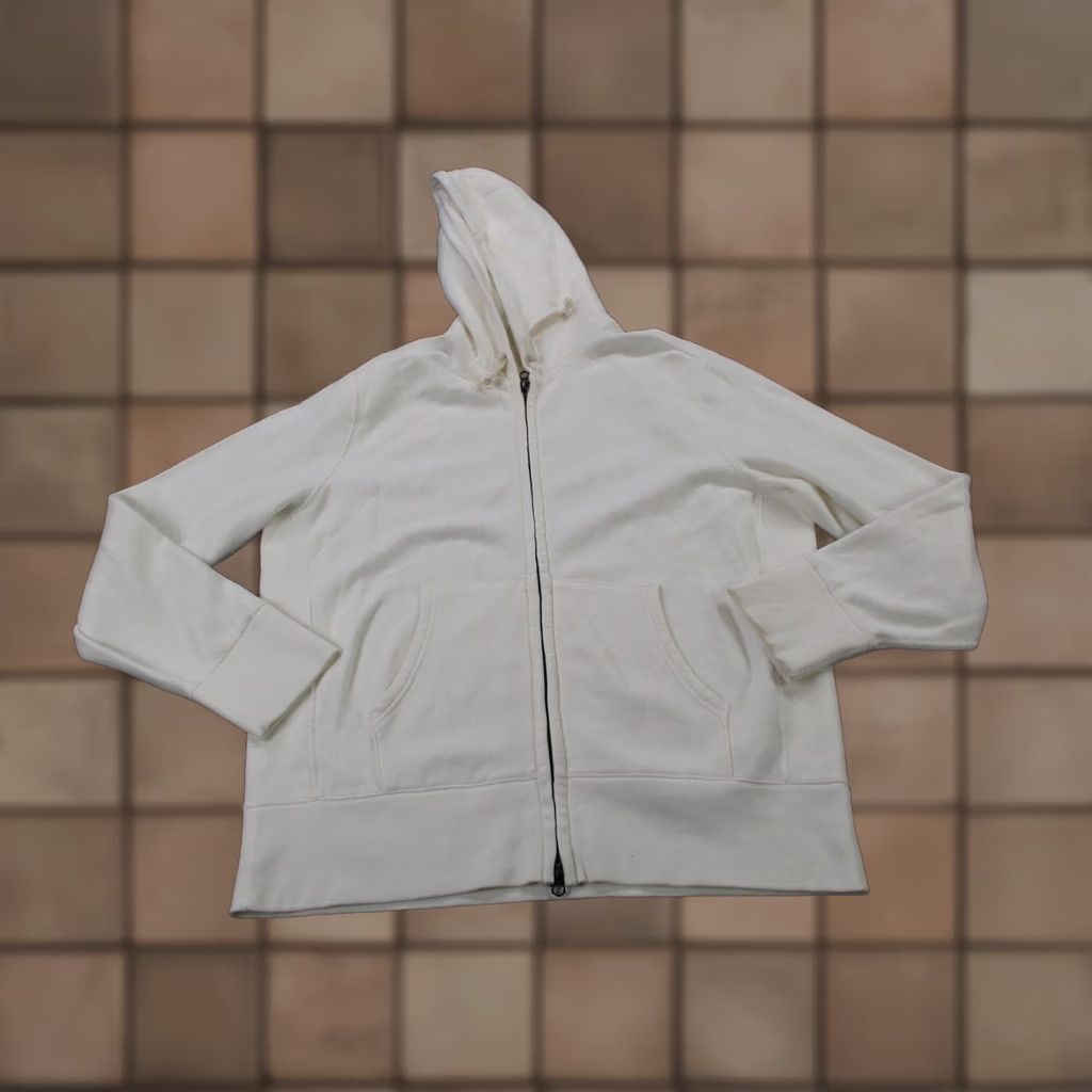Champion Champion Jacket Mens XL Windbreaker Hooded Lightweight Cotton Knit White Storm Outdoor 90s? Size US XL / EU 56 / 4 - 1 Thumbnail