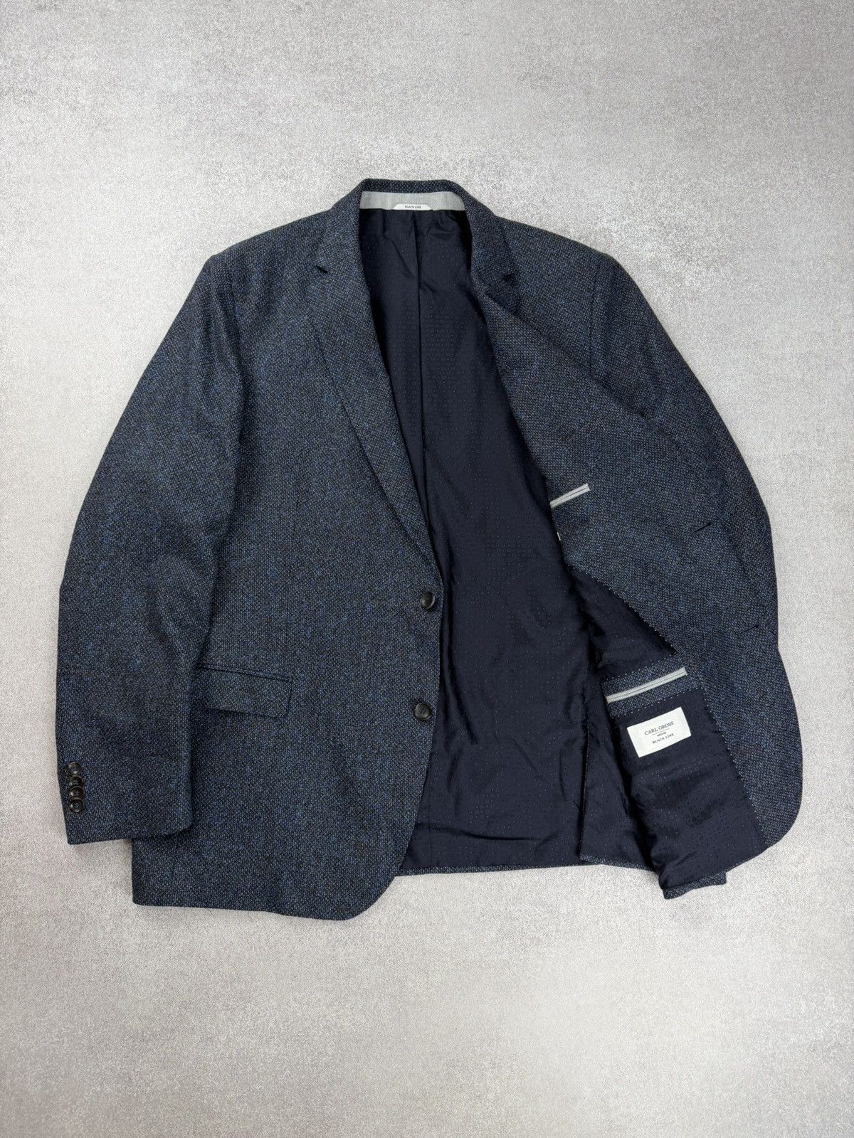 Other Carl Gross Black Line Wool Blazer Jacket Size 48R Size 48R - 8 Thumbnail