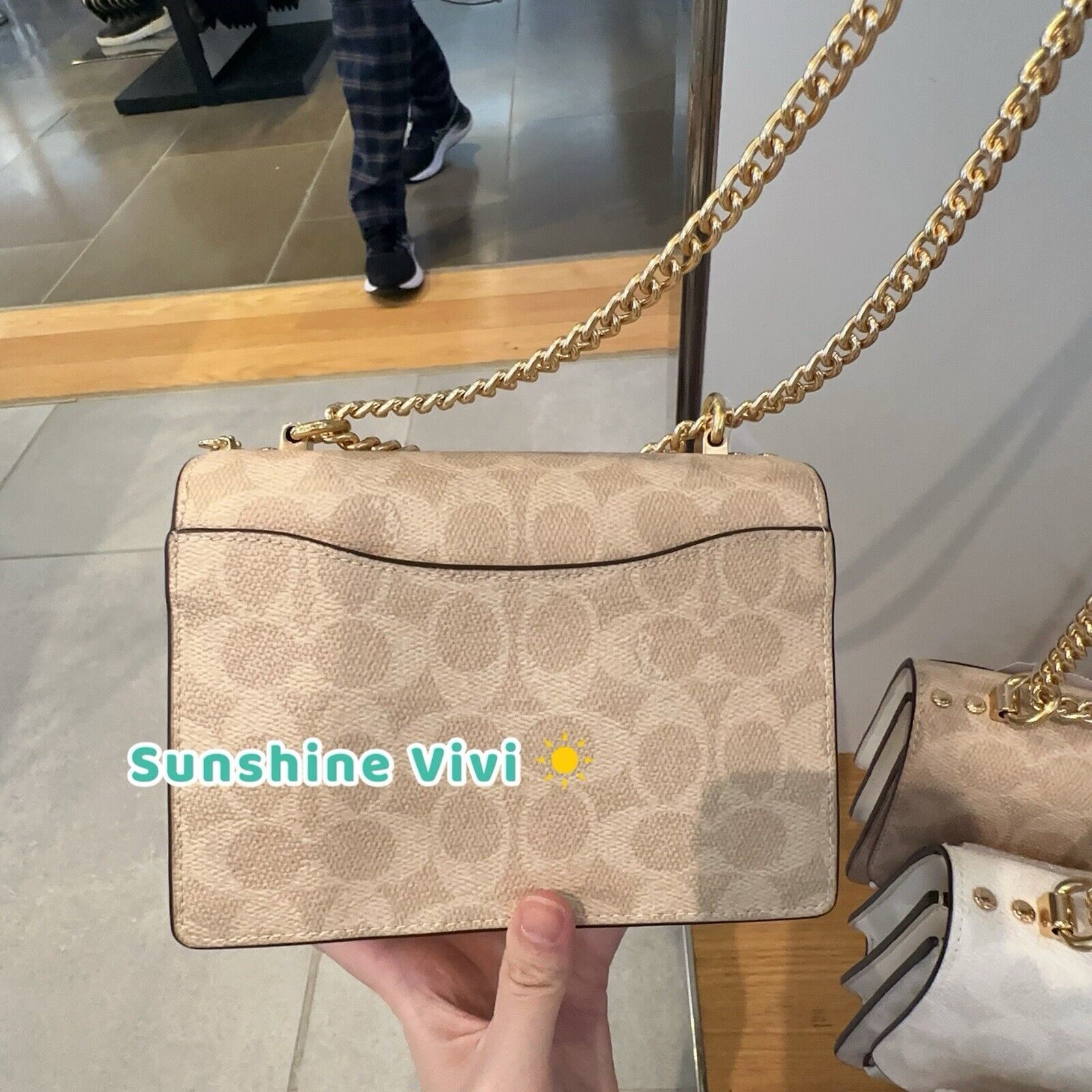 Coach NWT Coach Mini Klare Crossbody Bag CW206 Gold/Sand/Chalk Size ONE SIZE - 3 Thumbnail