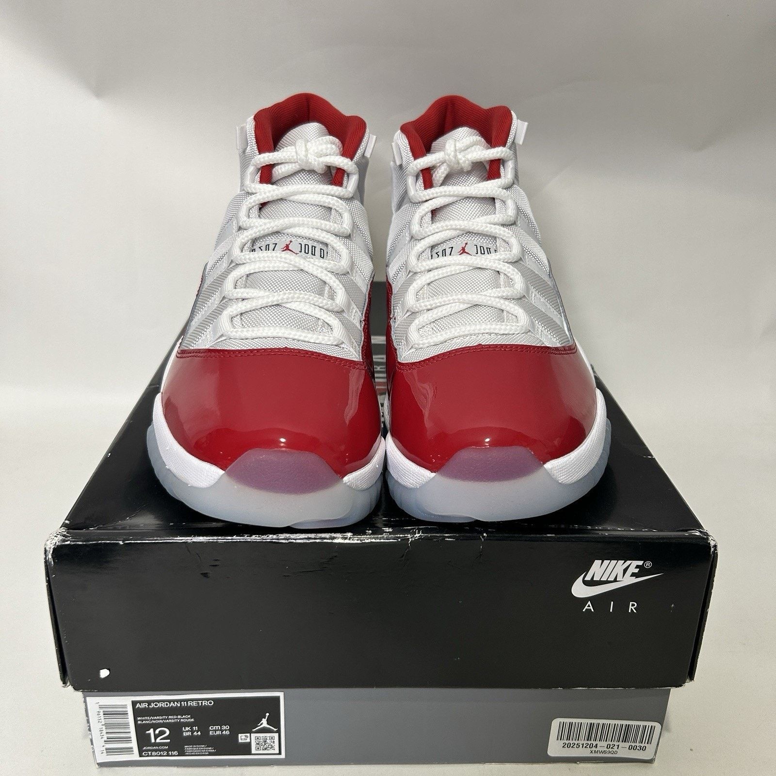 Jordan Brand Nike Air Jordan 11 High Retro “Cherry/Varsity Red White” Size US 12 / EU 45 - 2 Thumbnail