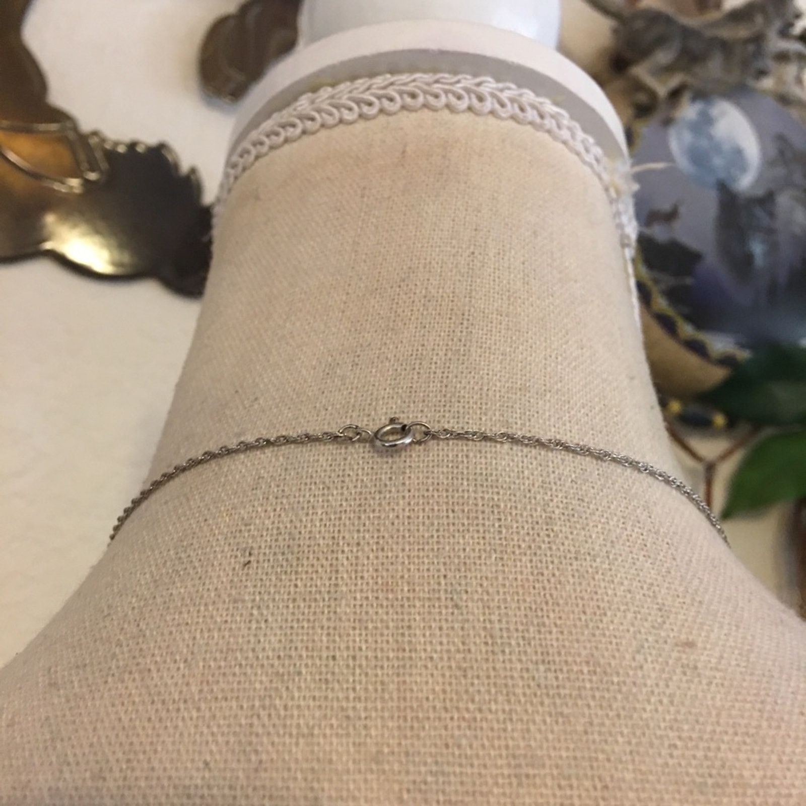 Vintage Vintage pearl & crystal turtle pendant on chain Size ONE SIZE - 5 Thumbnail