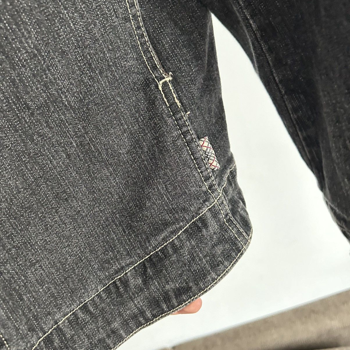 Burberry × Japanese Brand × Vintage Vintage Burberry denim jacket katana nova check Size US L / EU 52-54 / 3 - 6 Thumbnail