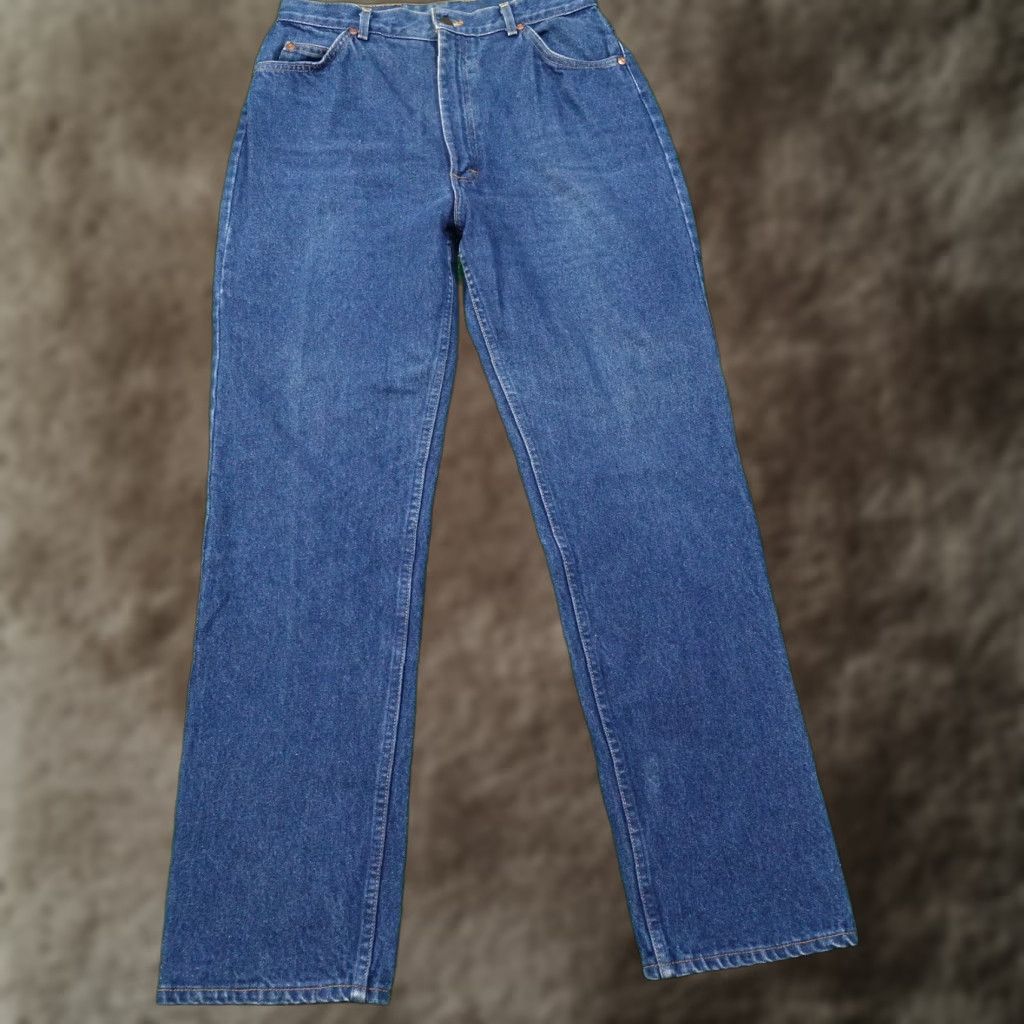 Lee Vintage Lee USA Made Denim Jeans Regular Fit 30x31 Blue 16 Women Retro 70s Size 38" / US 16 / IT 52 - 1 Thumbnail