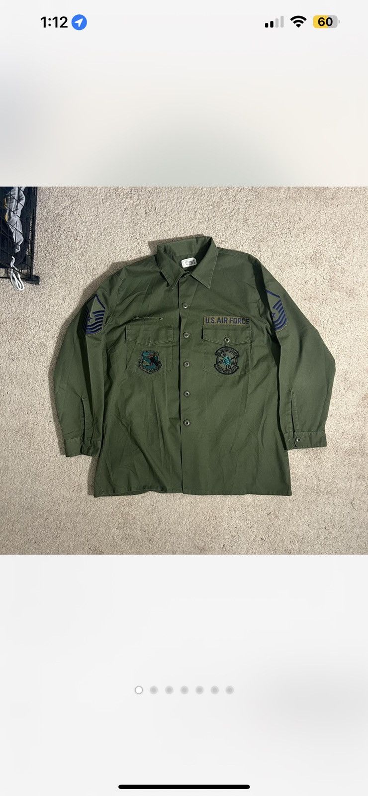 Vintage Vintage 1981 U.S Army Air Force Button Down Size US L / EU 52-54 / 3 - 1 Thumbnail