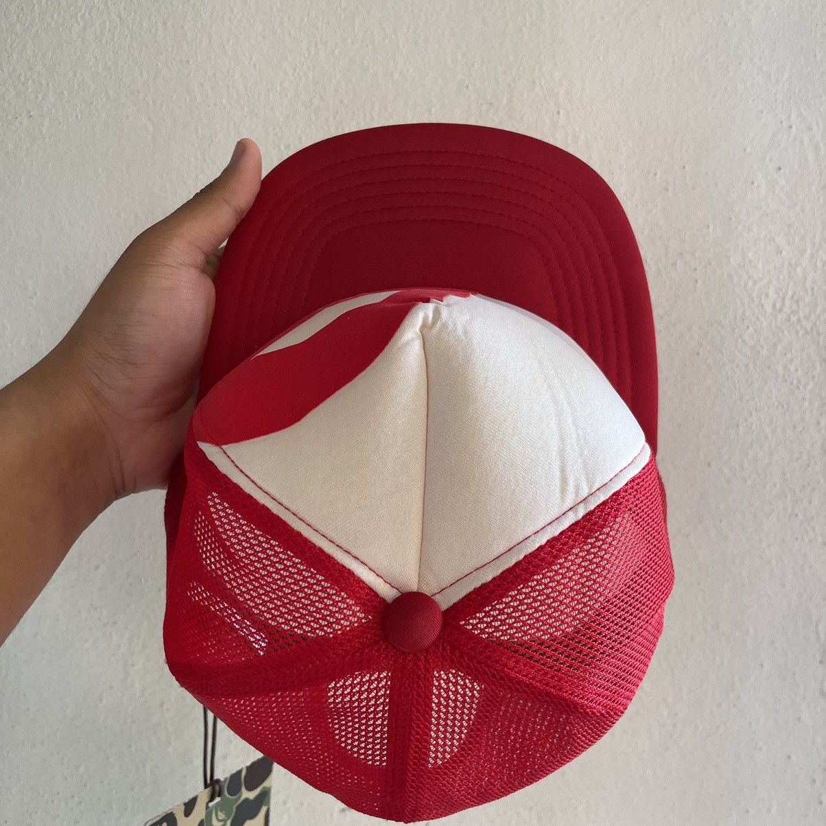 Bape Vintage Bape Mad Face Mesh Trucker Cap Size ONE SIZE - 5 Thumbnail