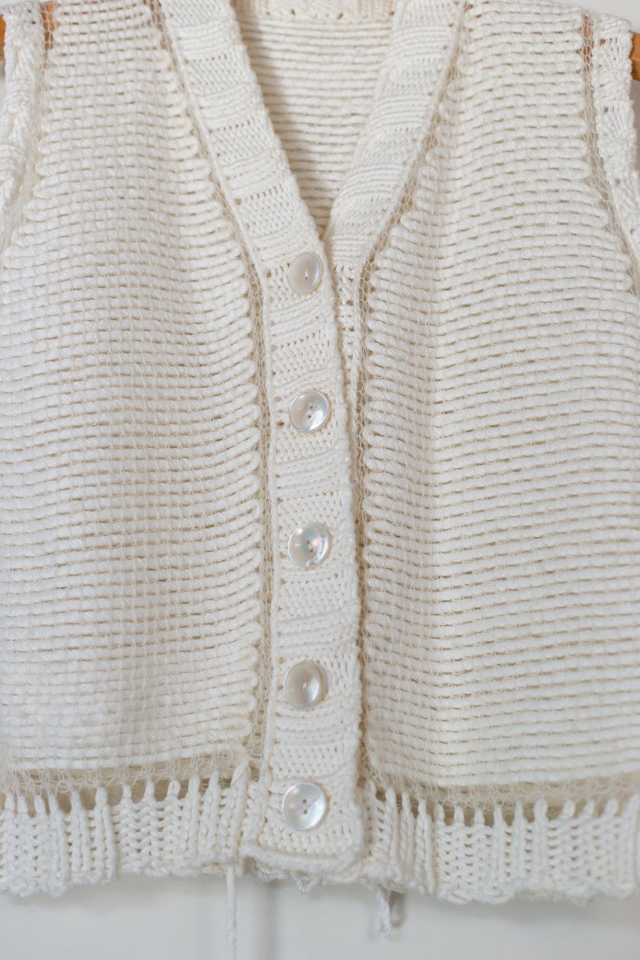 Maison Margiela ss04 disco inside out knit vest Size US M / EU 48-50 / 2 - 14 Thumbnail